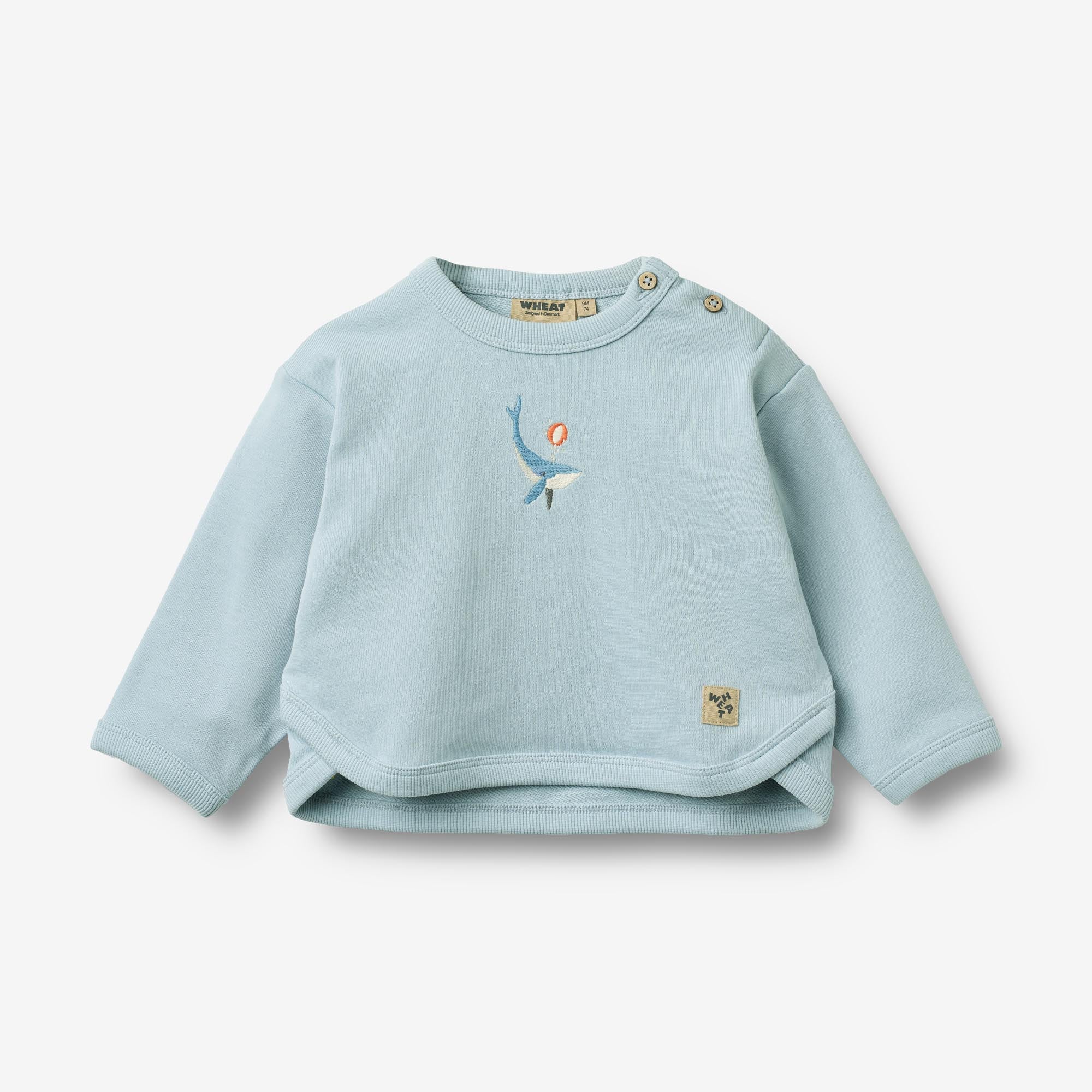 wheat-emery-sweatshirt-summer-sky-bio-baumwolle-baby image 1