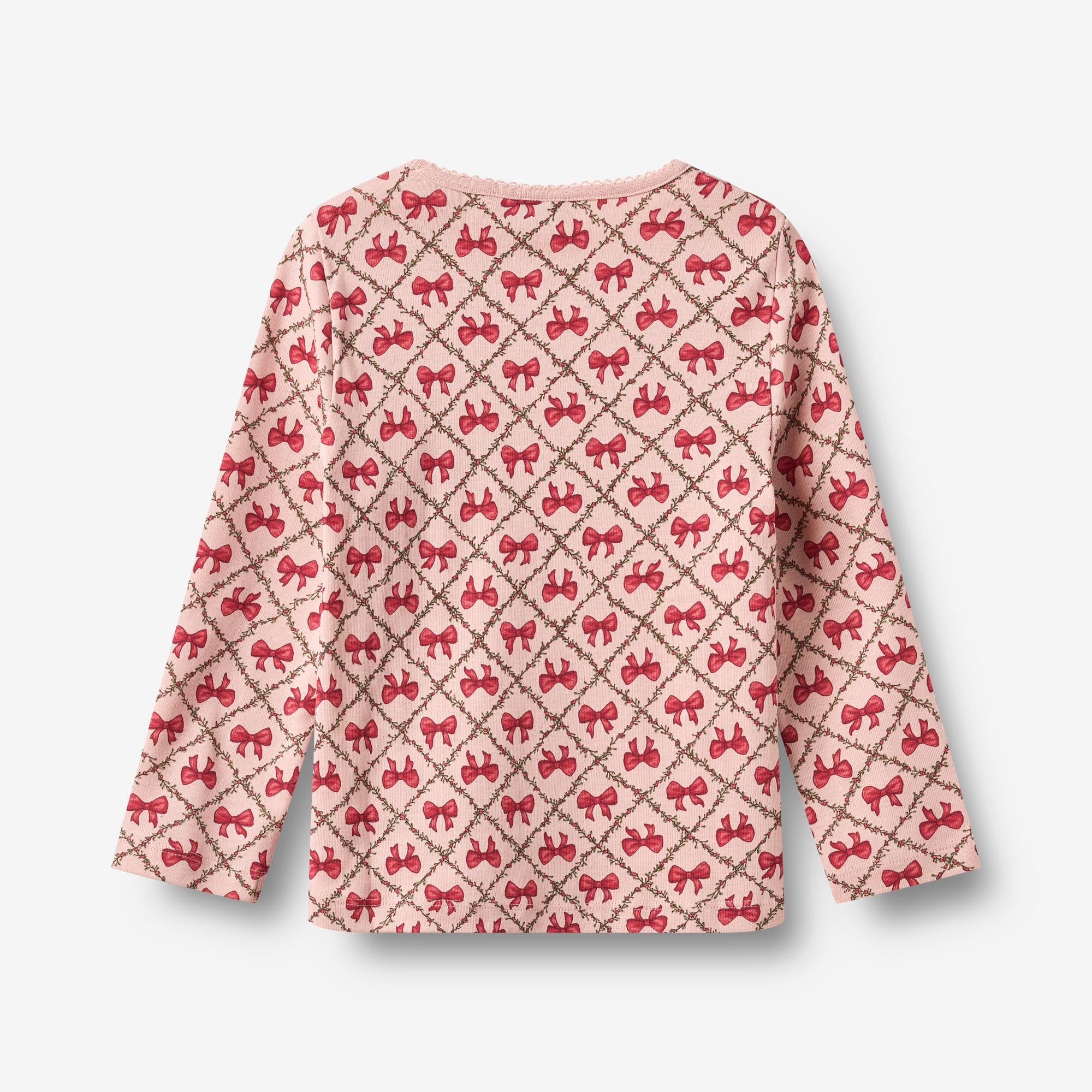 wheat-clothing-nightwear-mila-dim-rose-bows-pyjama-bio image 6