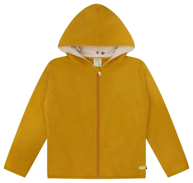 loud-proud-classics-merino-wollfleece-jacke-kapuzenjacke-curry image 1