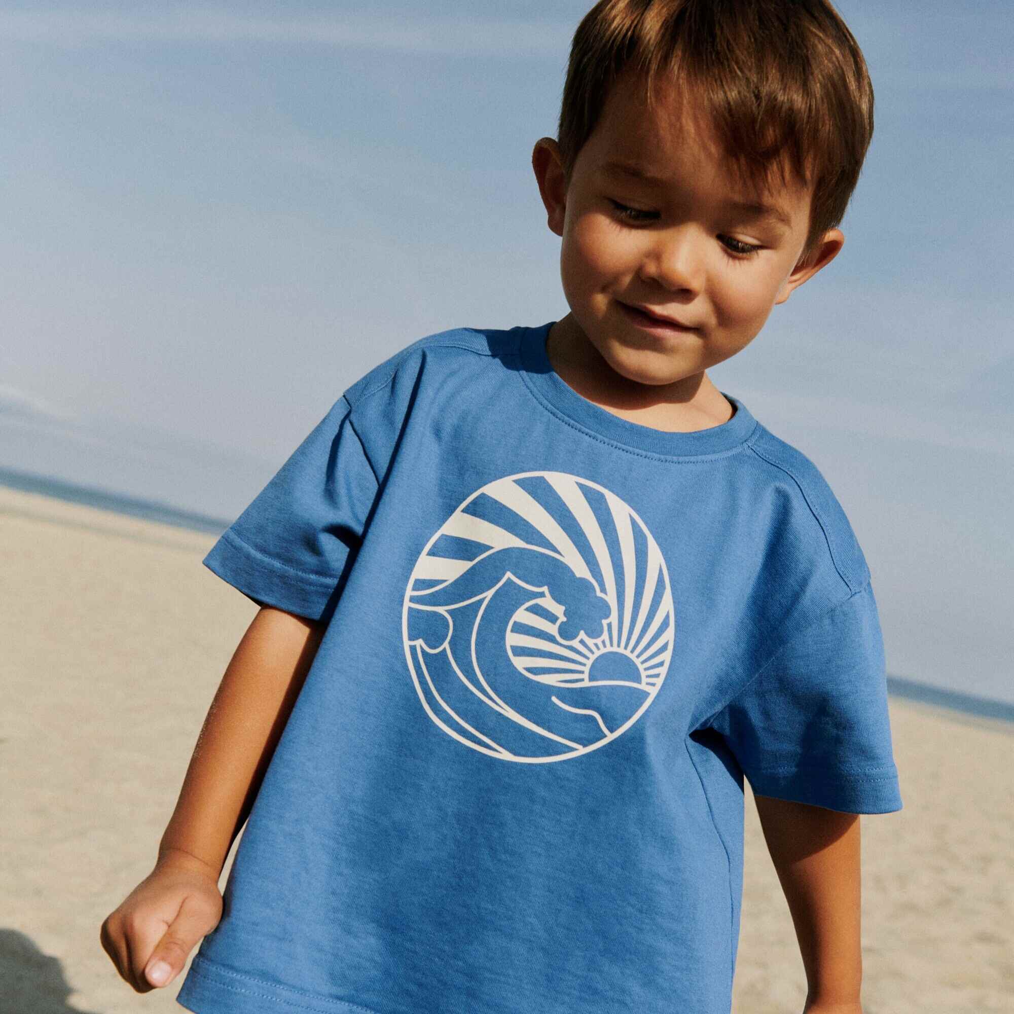wheat-wally-t-shirt-kinder-blue-kurzarm-bio-print image 2