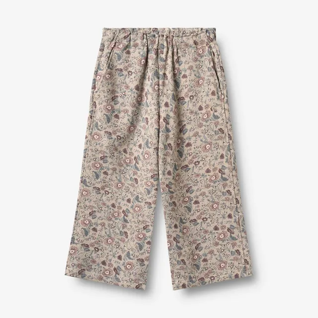 wheat-chevy-sweatpants-soft-sand-flowers-bio-terry image 1