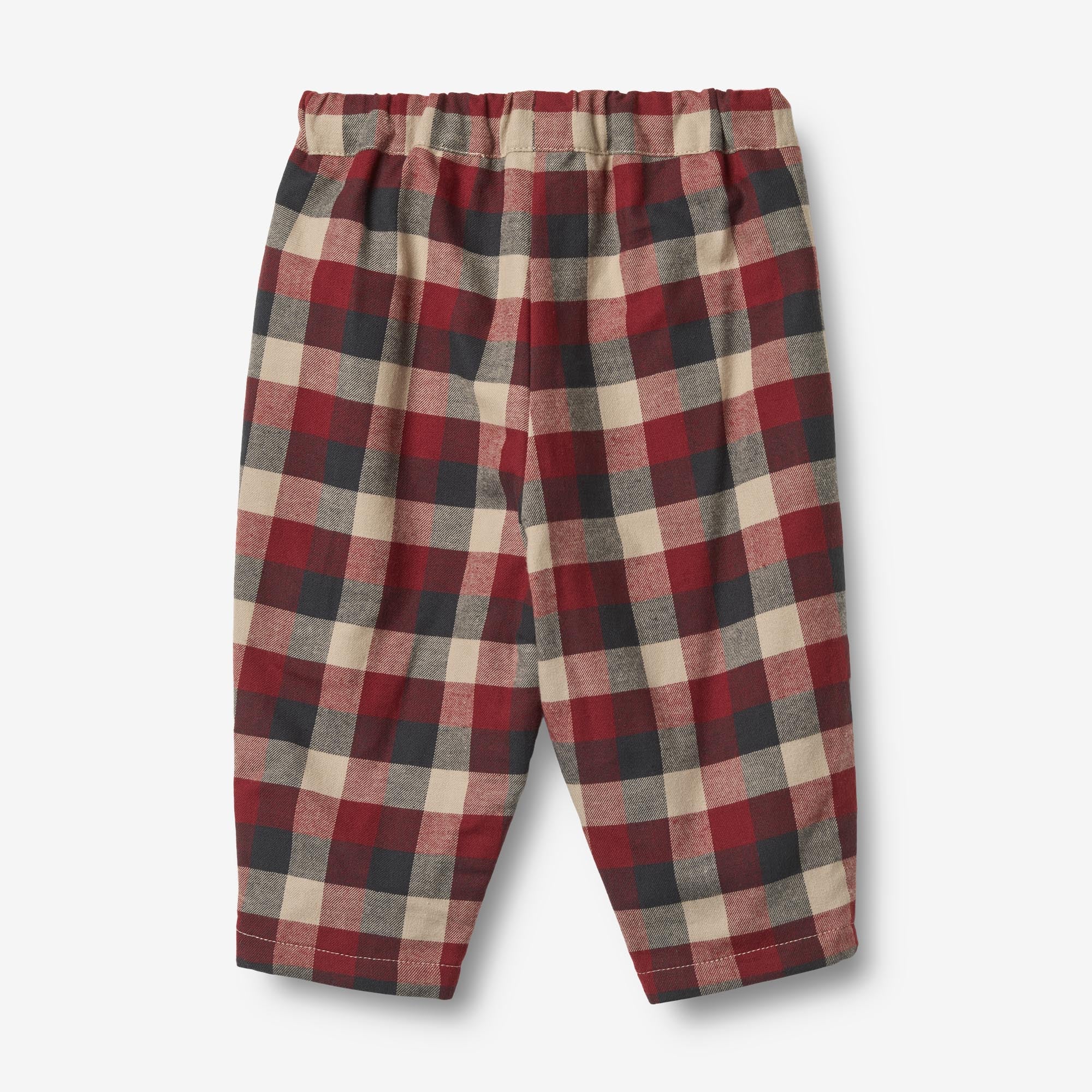 wheat-arne-hose-gef-ttert-red-blue-check-biobaumwolle image 2