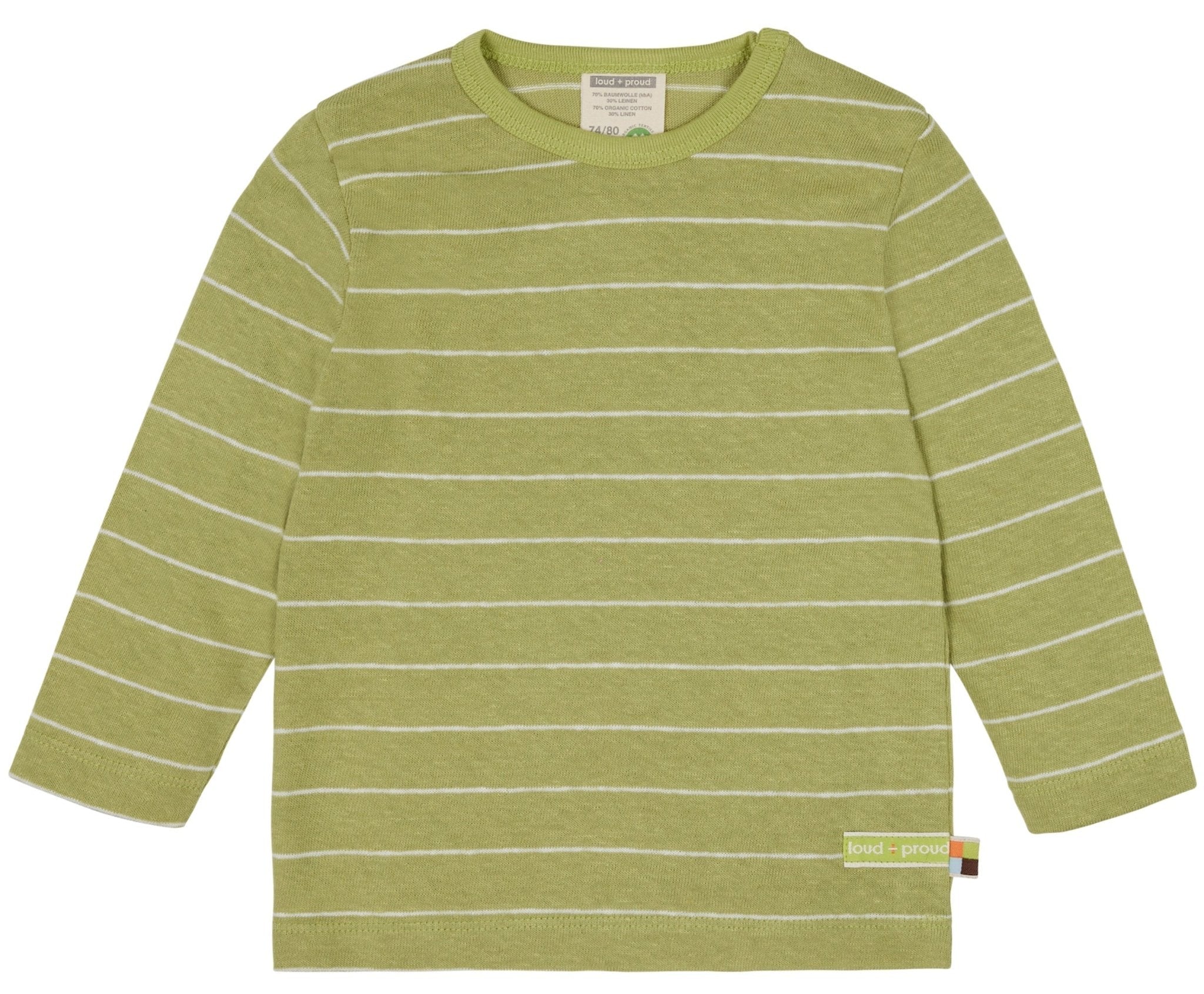 loud-proud-classics-shirt-streifen-leinen-aster-kurzarm image 3