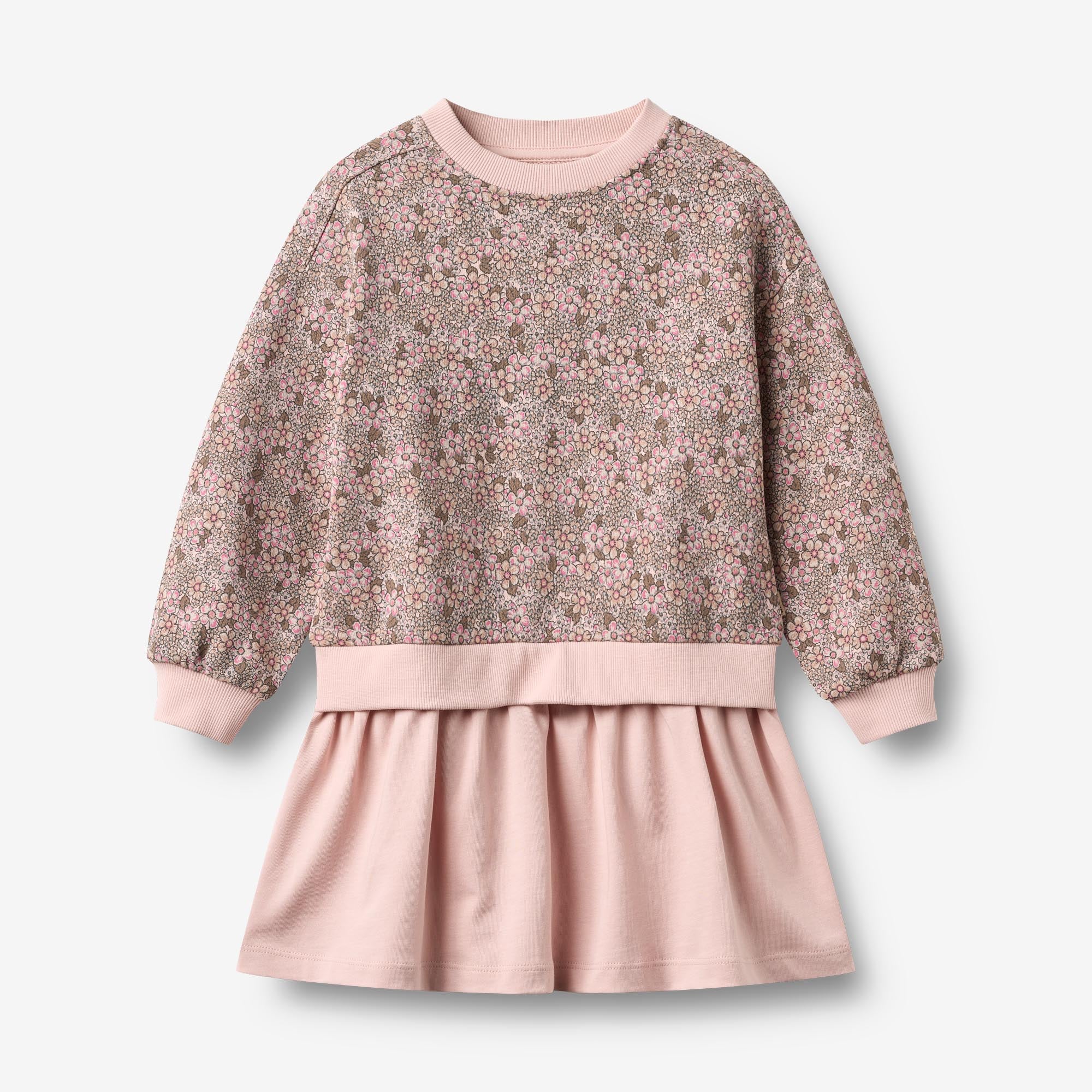 wheat-maggie-sweatkleid-m-dchen-rose-brown-bio image 1