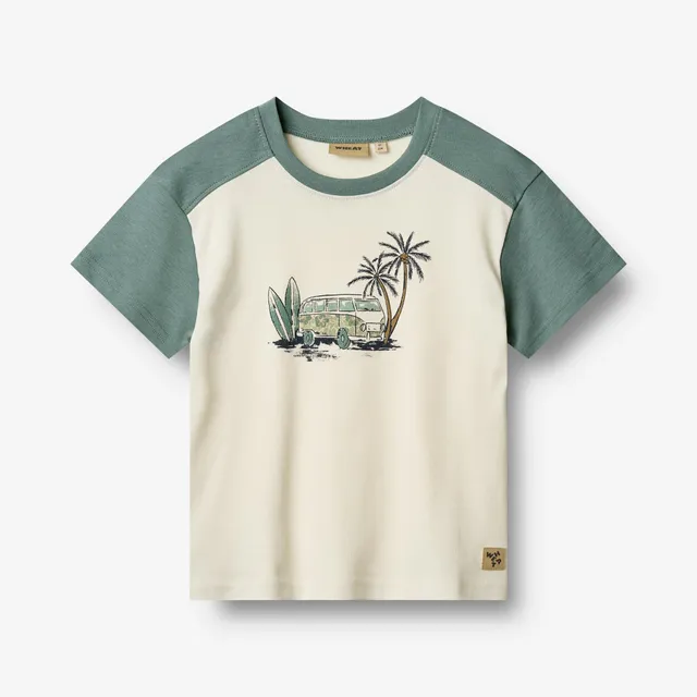 wheat-hector-t-shirt-ivory-bio-baumwolle-kurzarm image 1