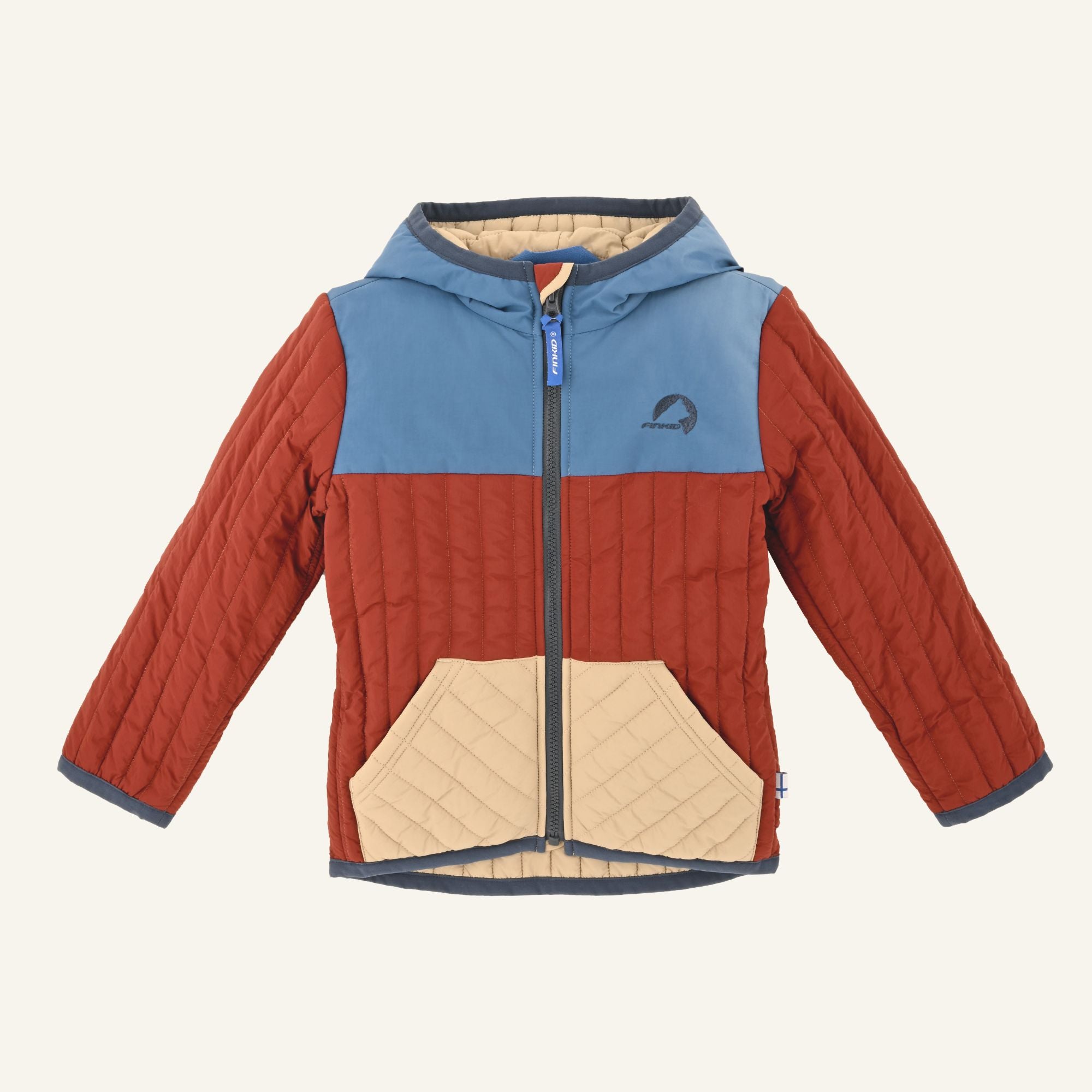finkid-husky-tonttu-air-zip-in-innenjacke-deep-water-denim-leichte-steppjacke-f- image 2