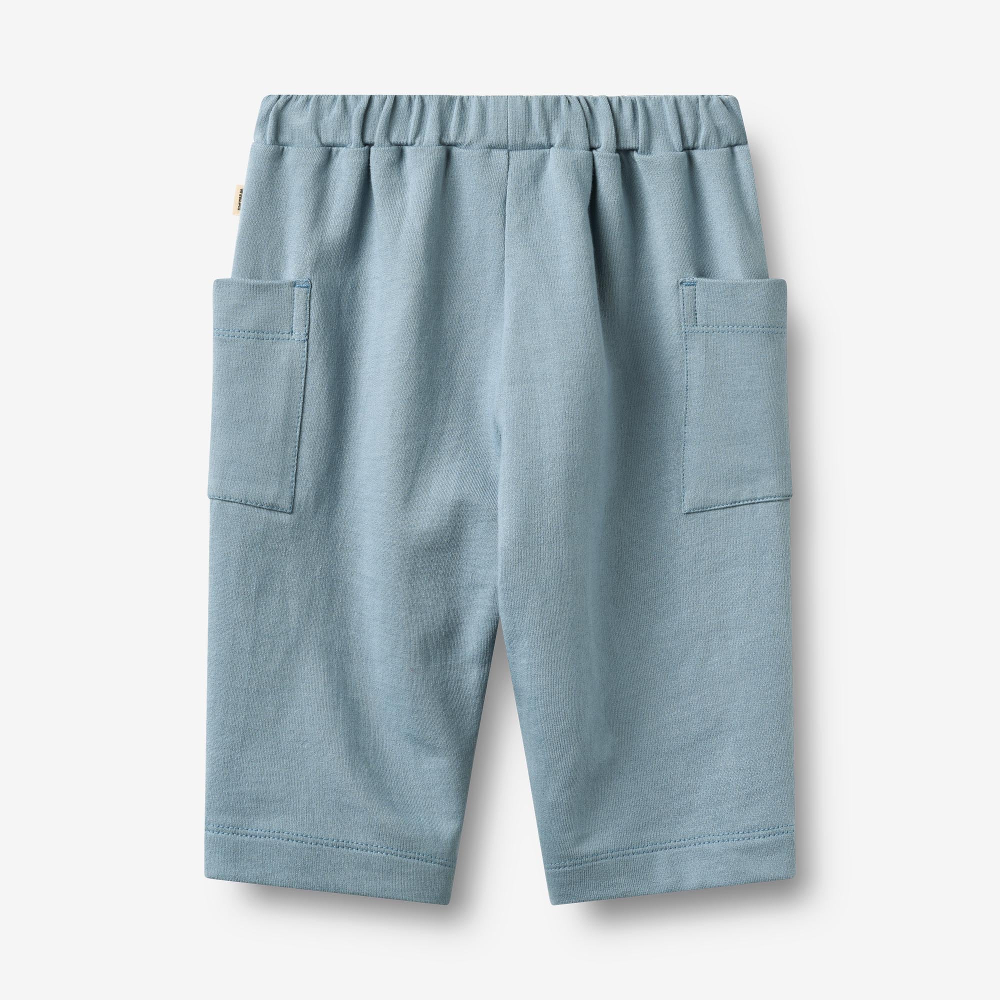 wheat-otto-sweathose-faded-denim-baby-cargotaschen-bio image 2