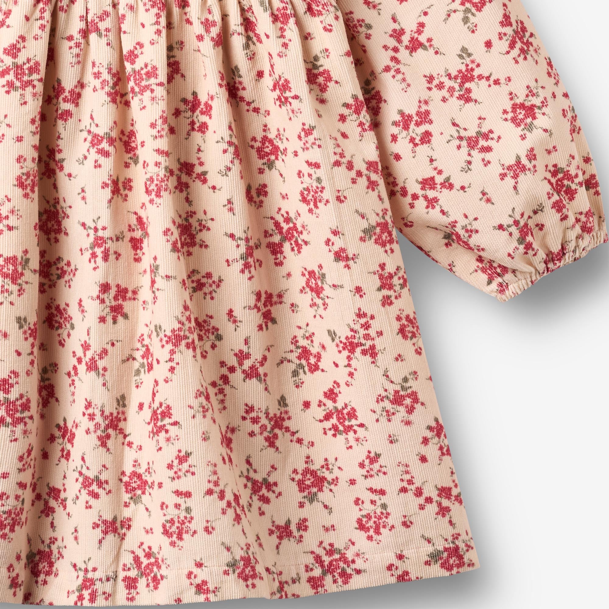 wheat-sylvia-kleid-almond-peach-flowers-babycord-gr-98-128 image 3