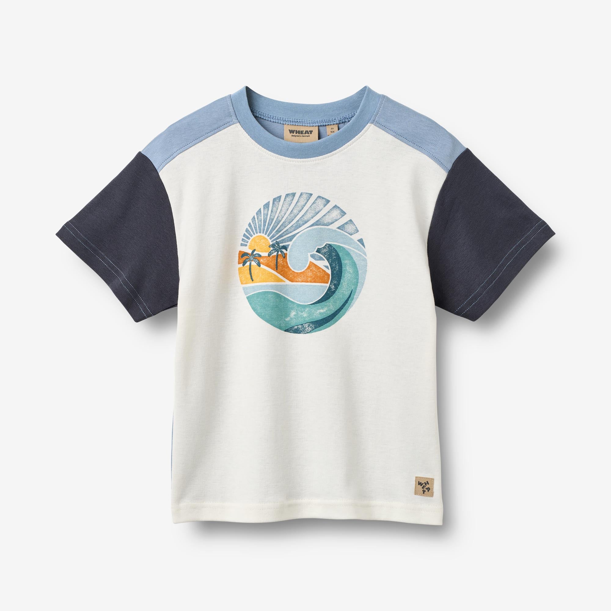 wheat-ville-t-shirt-ivory-bio-baumwolle-jungen image 1