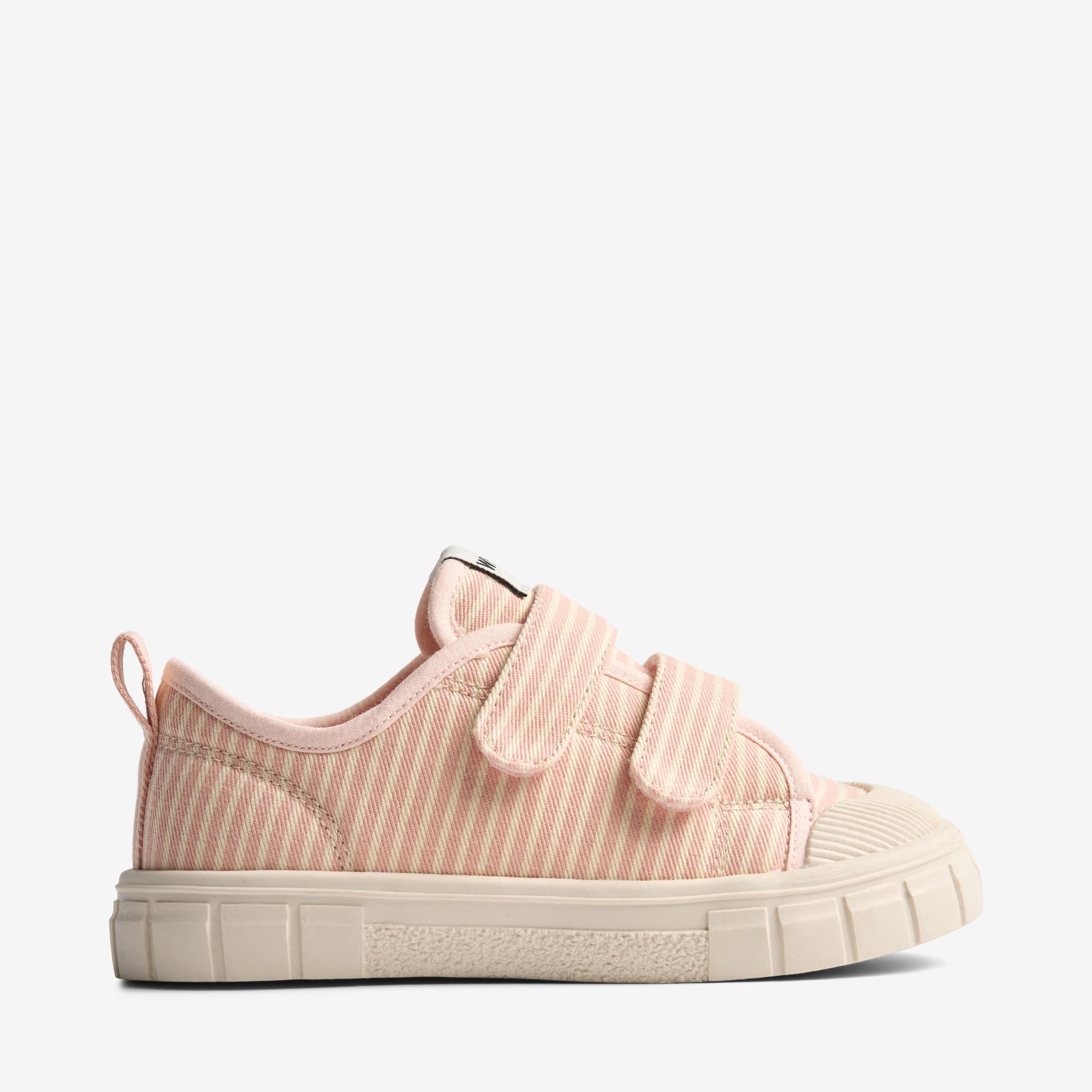 wheat-bobbie-sneaker-rose-stripe-bio-baumwolle-klett image 3