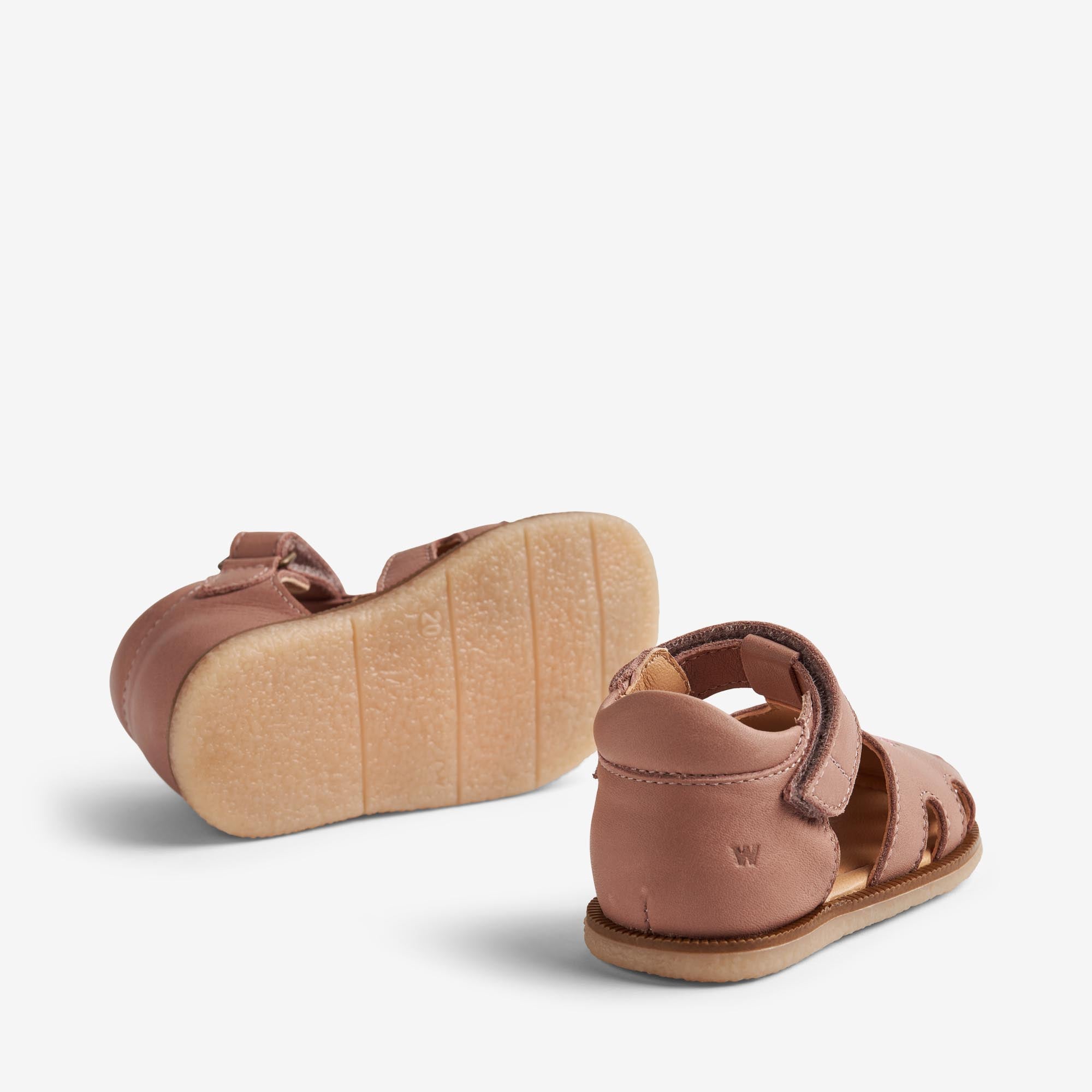 wheat-lowe-sandale-old-rose-leder-lauflern-klett image 2