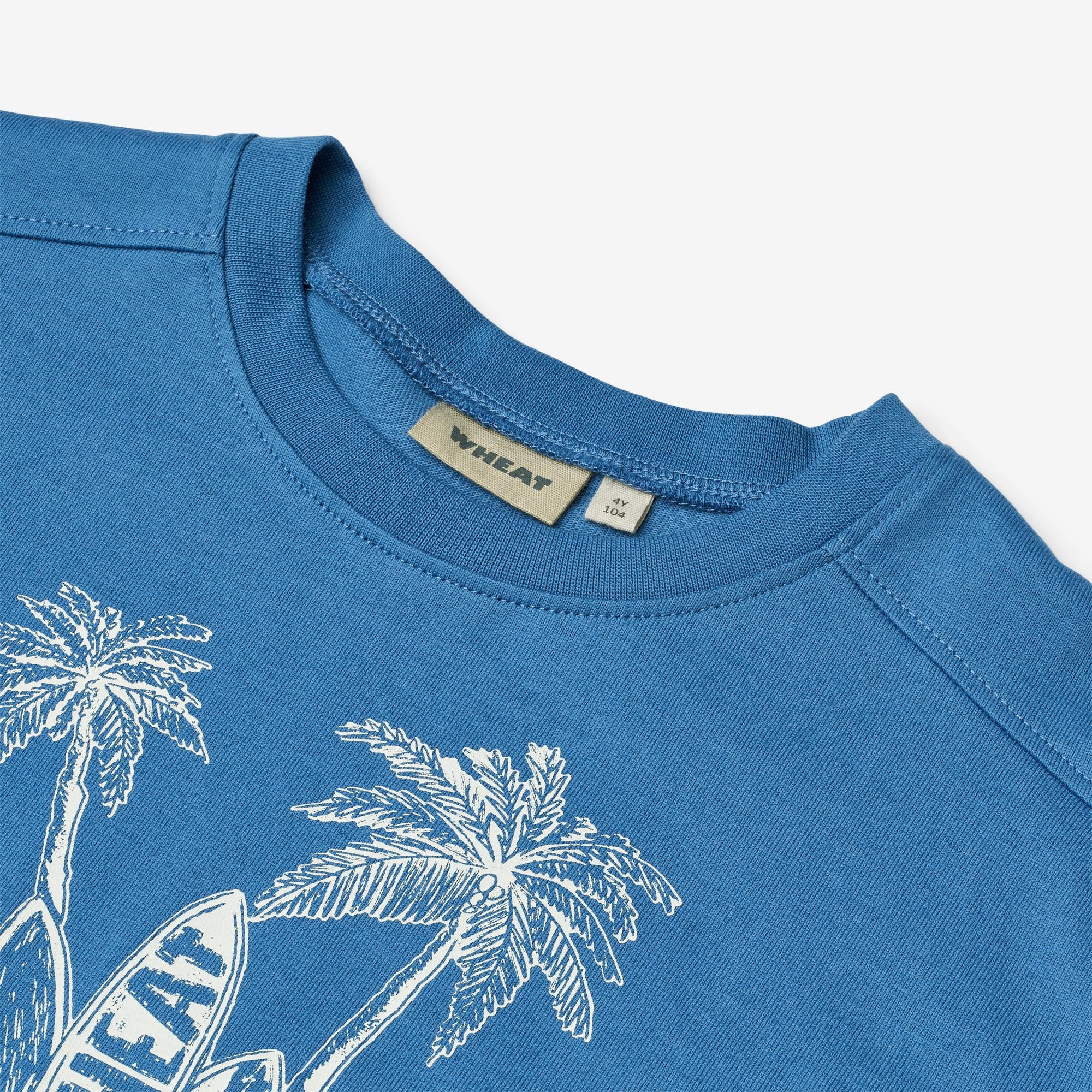 wheat-t-shirt-lauge-kinder-shirt-blue-bio-baumwolle image 3