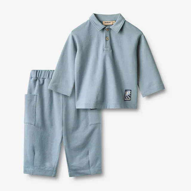 wheat-clothing-vilhelm-set-sweat-faded-denim-bio-baumwolle image 1