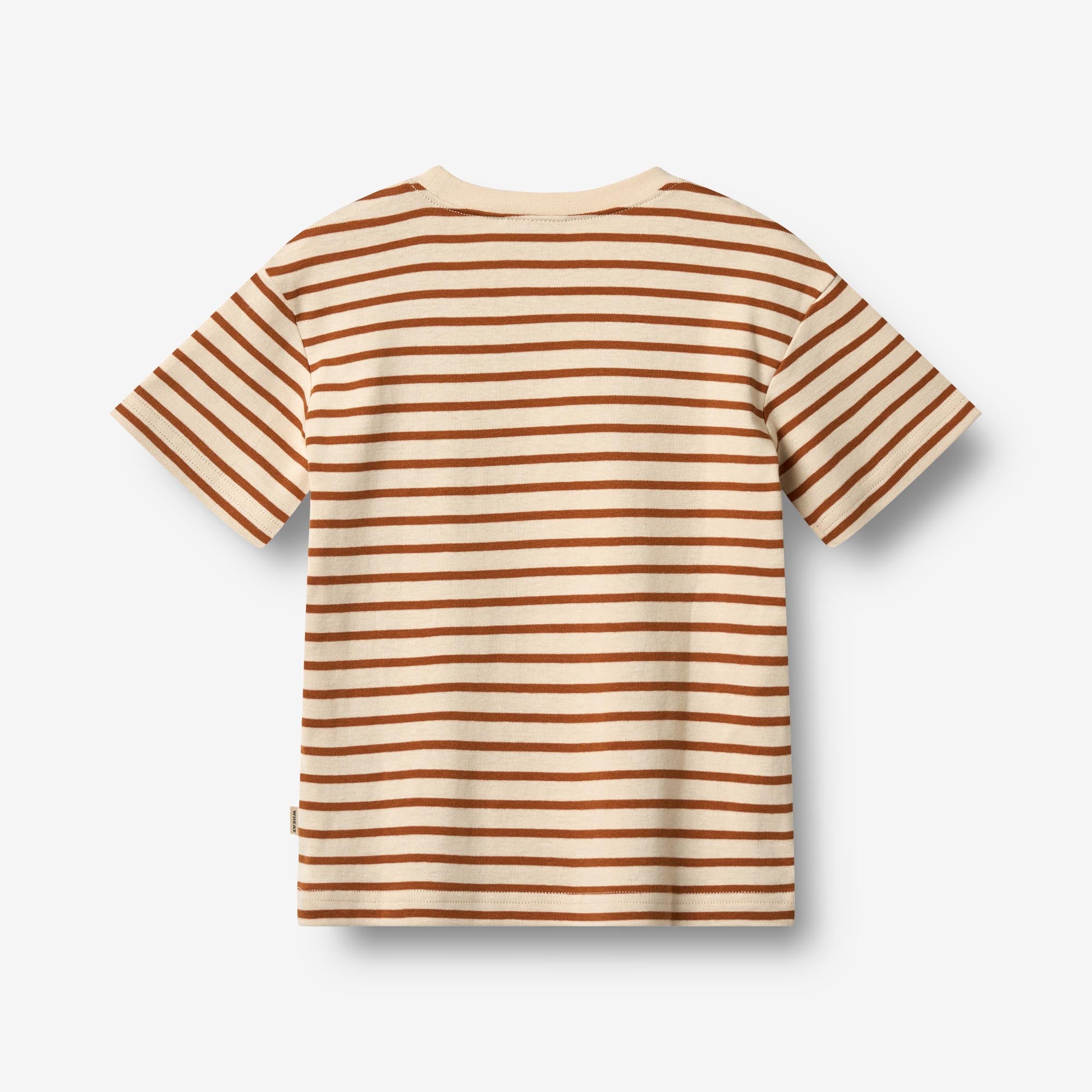wheat-fabian-t-shirt-s-s-kinder-warm-caramel-stripe-bio-baumwolle image 3