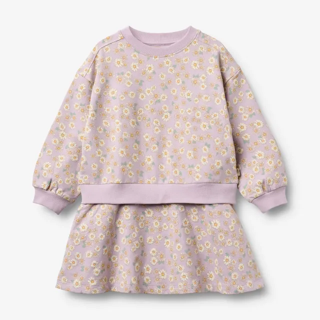 wheat-maggie-sweatkleid-m-dchen-lavender-daisies-langarm image 1