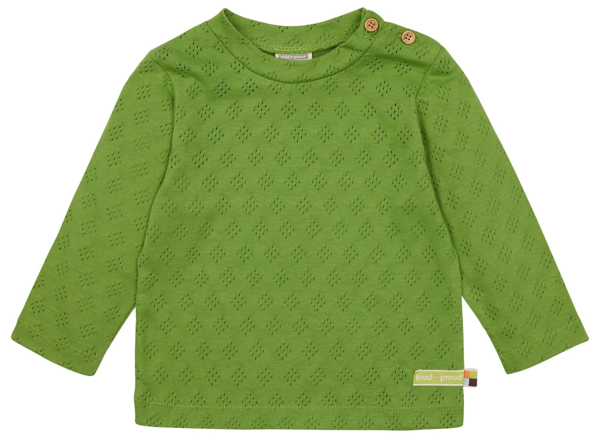 loud-proud-classics-shirt-lochmuster-langarm-grass-86-92-jacquard image 1