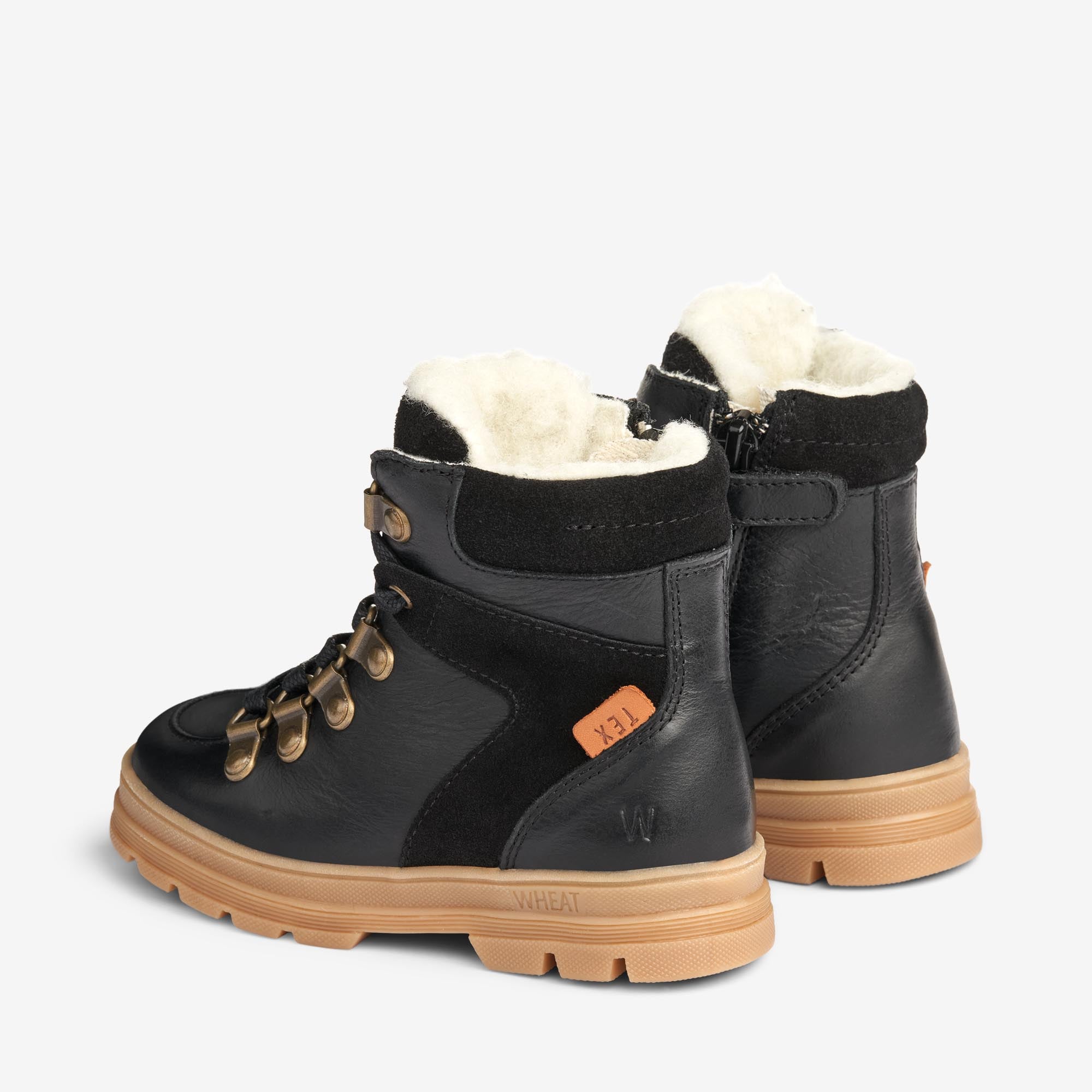 wheat-toni-hiker-tex-winterstiefel-schwarz-wolle-leder image 5