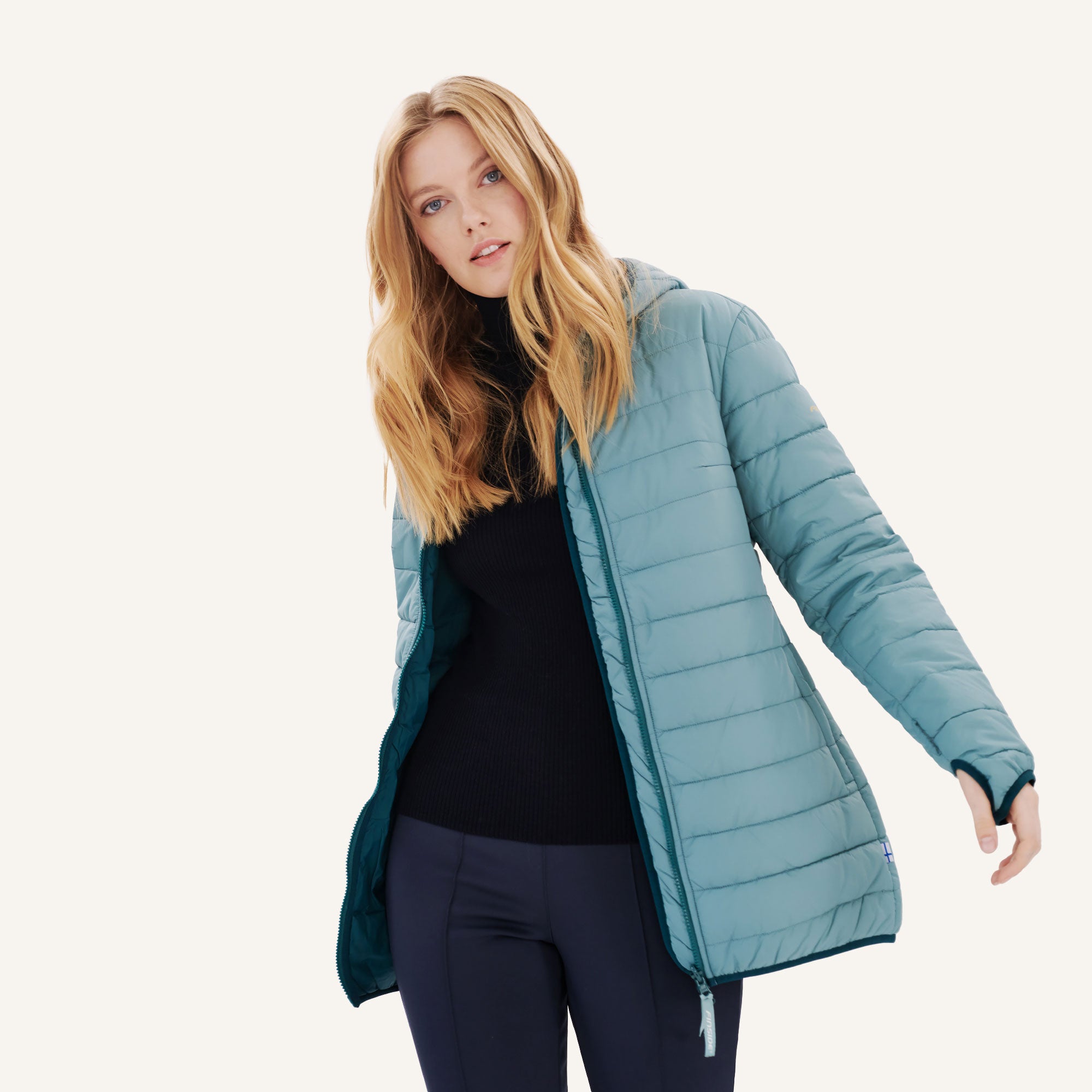 finkid-husky-vaalia-steppjacke-golden-yellow-38-zip-in image 2
