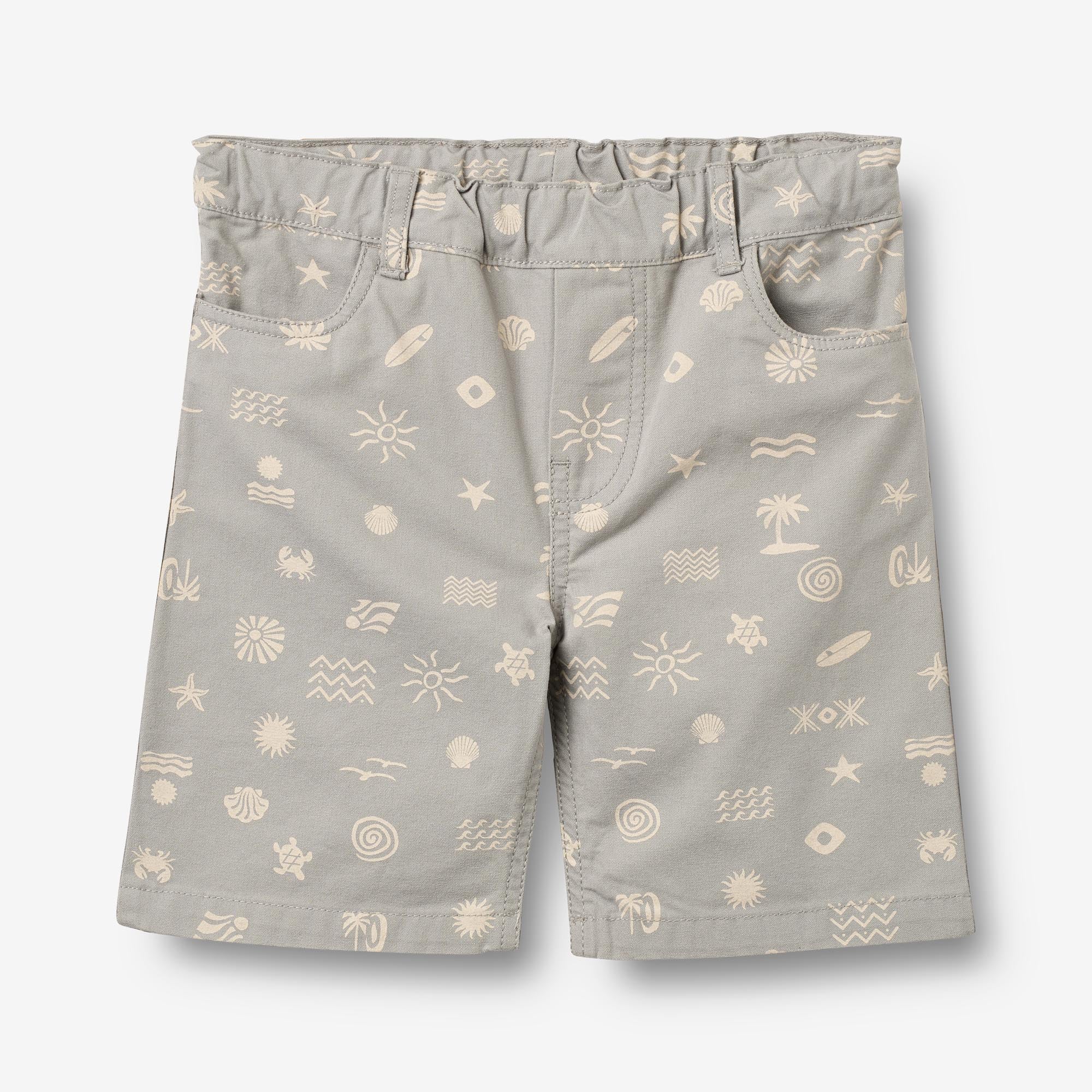 wheat-august-shorts-kinder-light-flint-bio-baumwolle image 1