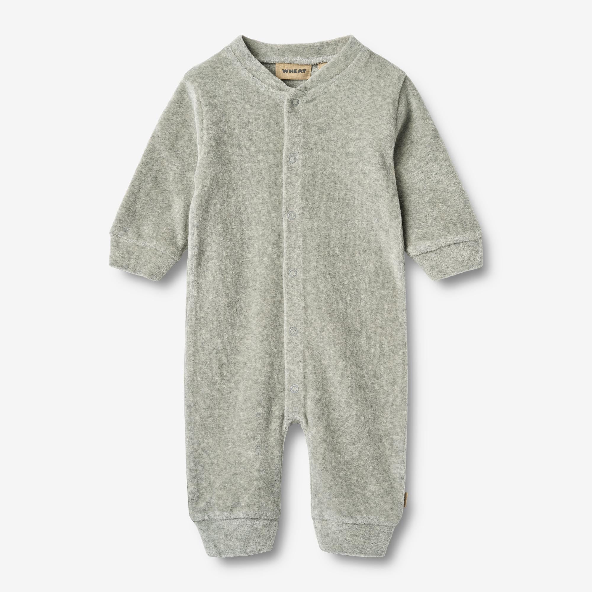 wheat-avery-jumpsuit-langarm-melange-grey-bio-baumwolle image 1