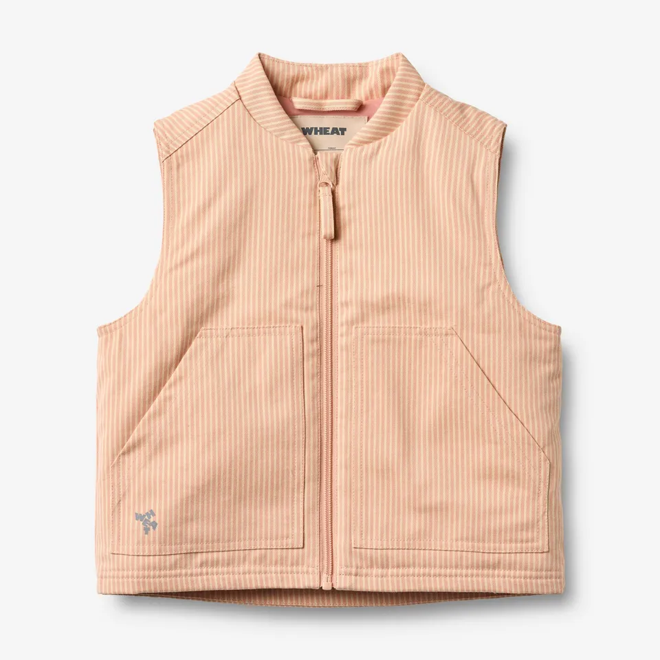 wheat-herne-gilet-rose-stripe-bio-steppweste image 1