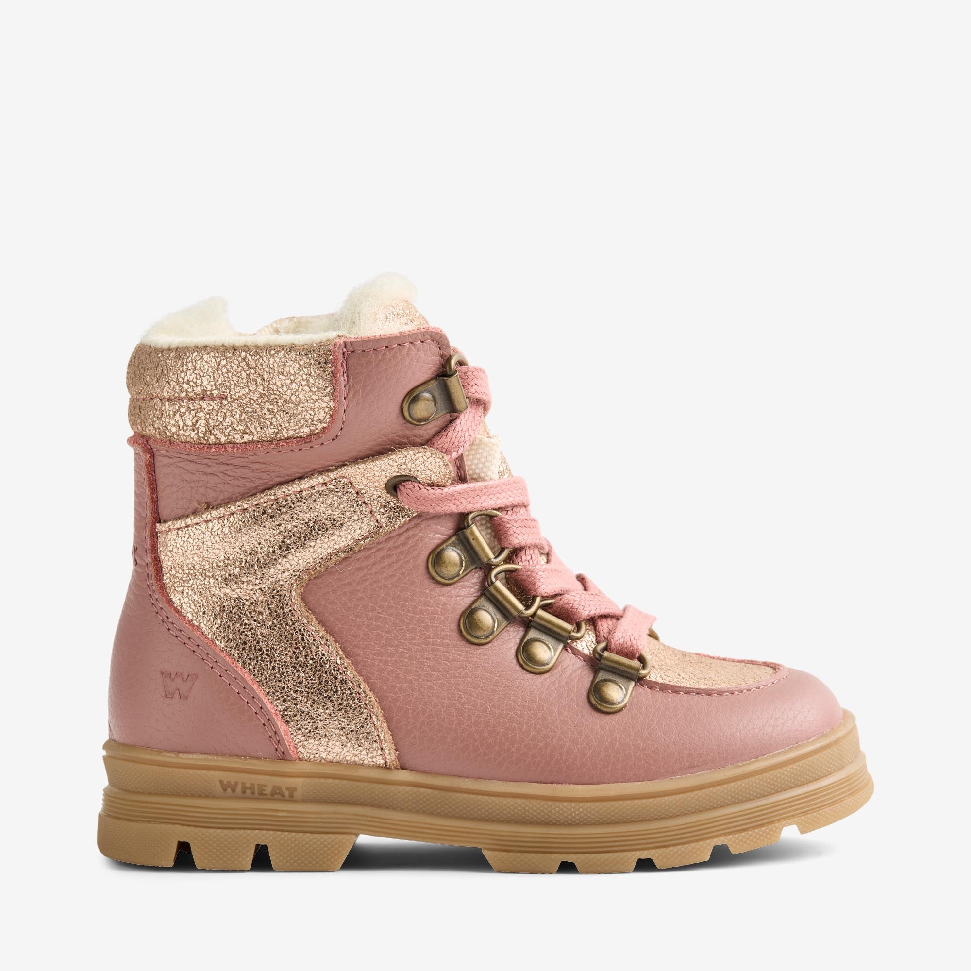 wheat-toni-hiker-tex-winterstiefel-rose-glitzer-wasserdicht image 2