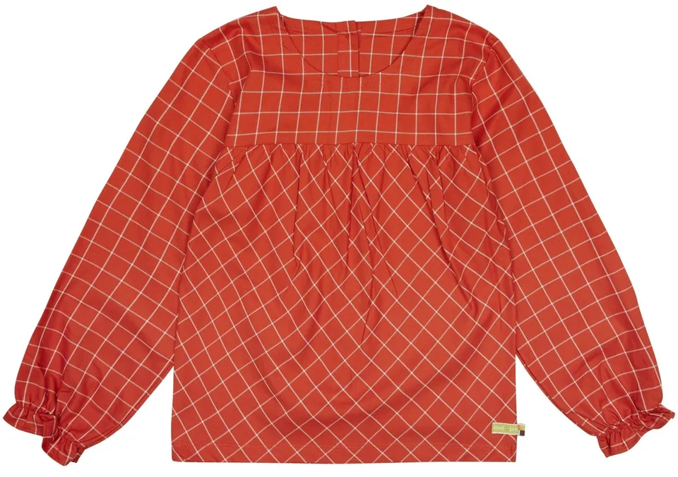 loud-proud-classics-karo-bluse-m-dchen-bluse-cinnamon-146-152 image 1