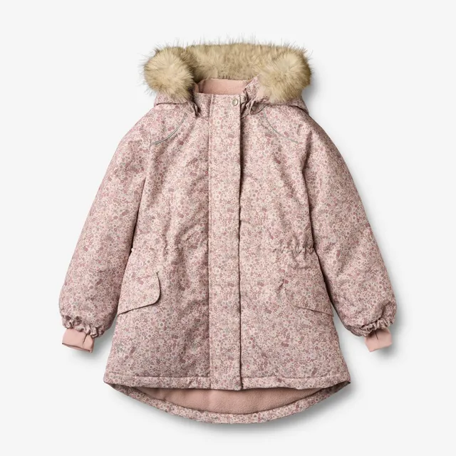wheat-mathilde-jacke-rose-dust-flowers-wasserdicht image 1