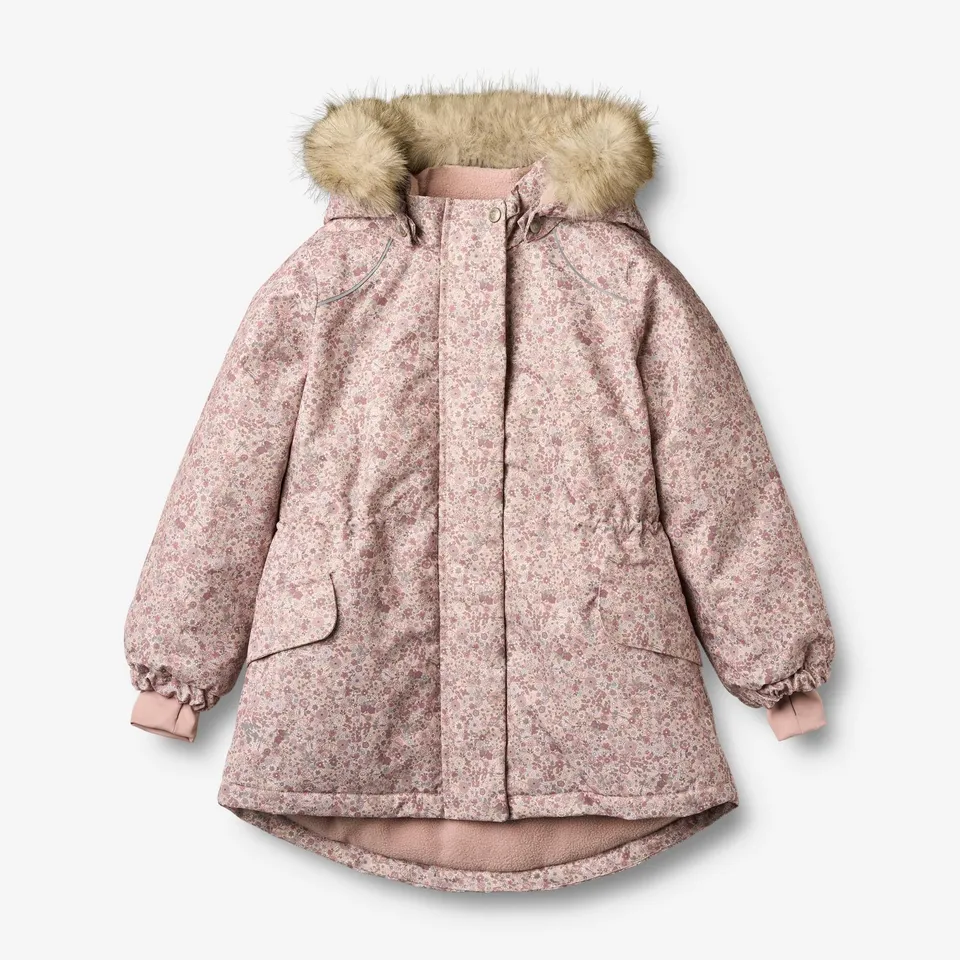 wheat-mathilde-jacke-rose-dust-flowers-wasserdicht image 1