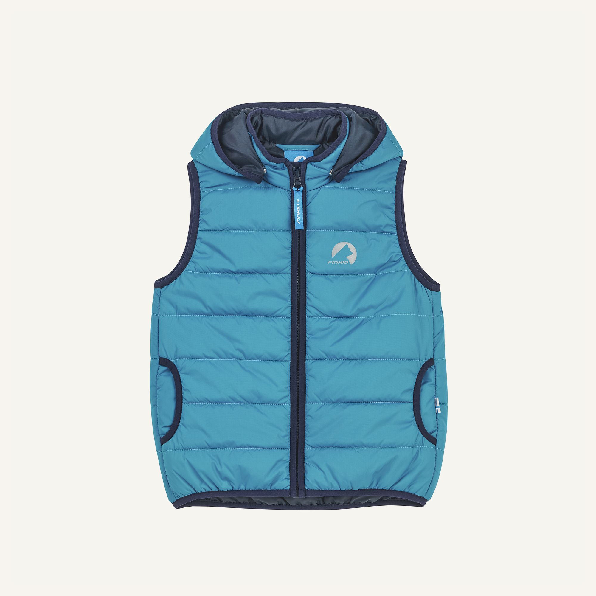 finkid-husky-vanuli-steppweste-smoke-blue-navy-90-100-zip-in image 2