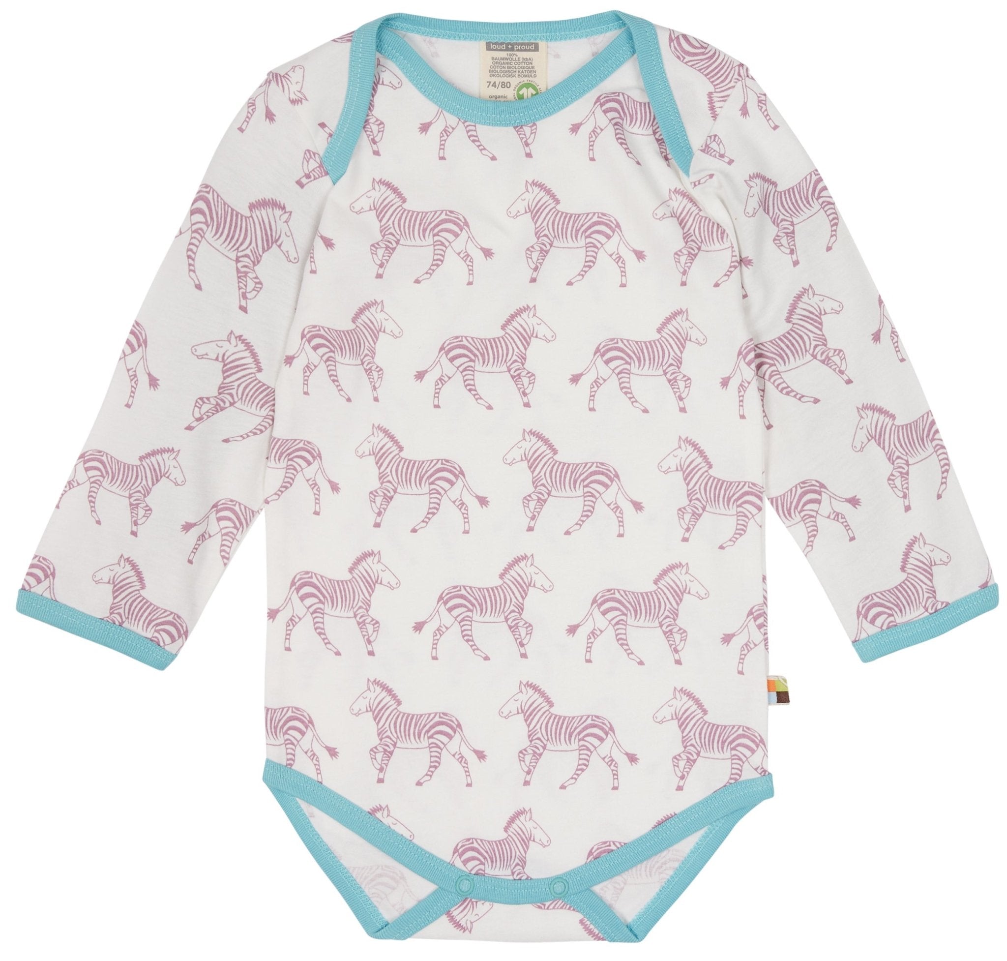loud-proud-classics-body-langarm-druck-babybody-aster-bio-baumwolle image 1