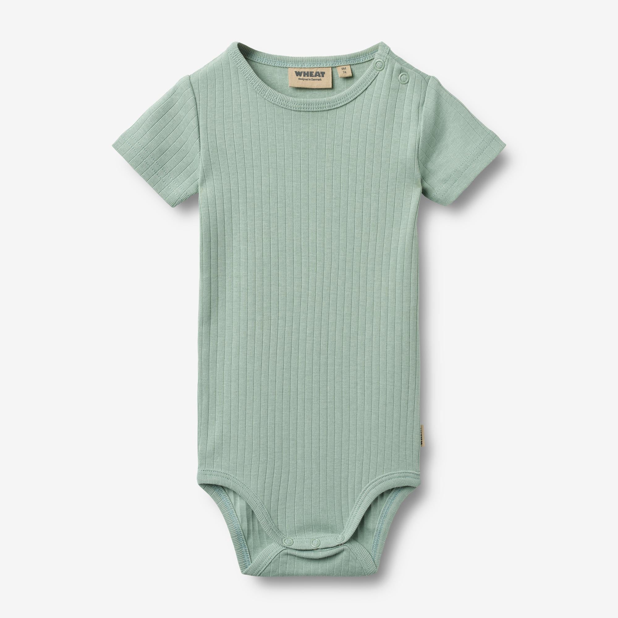 wheat-edvald-body-kurzarm-bio-baumwolle-green-pool image 1