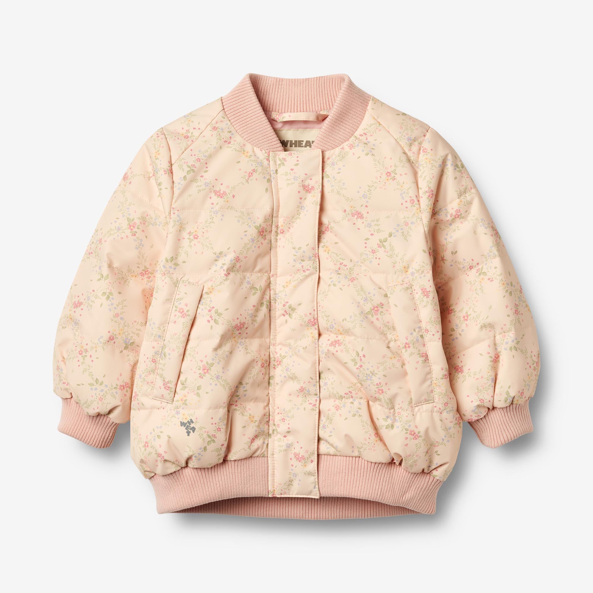 wheat-lotte-puffer-jacke-rose-baby-leichtjacke-blumen image 1