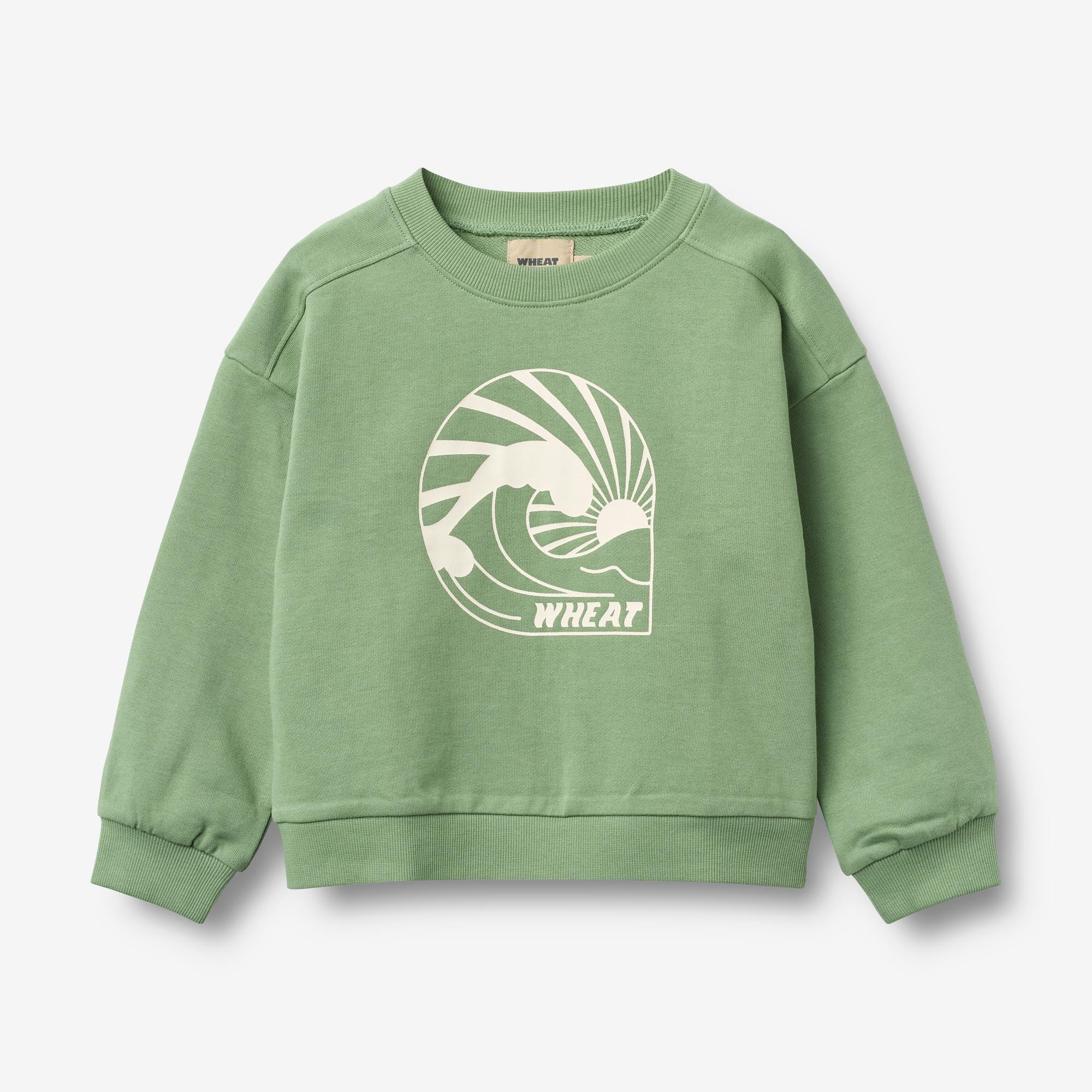 wheat-breeze-kinder-sweatshirt-jade-green-bio image 1