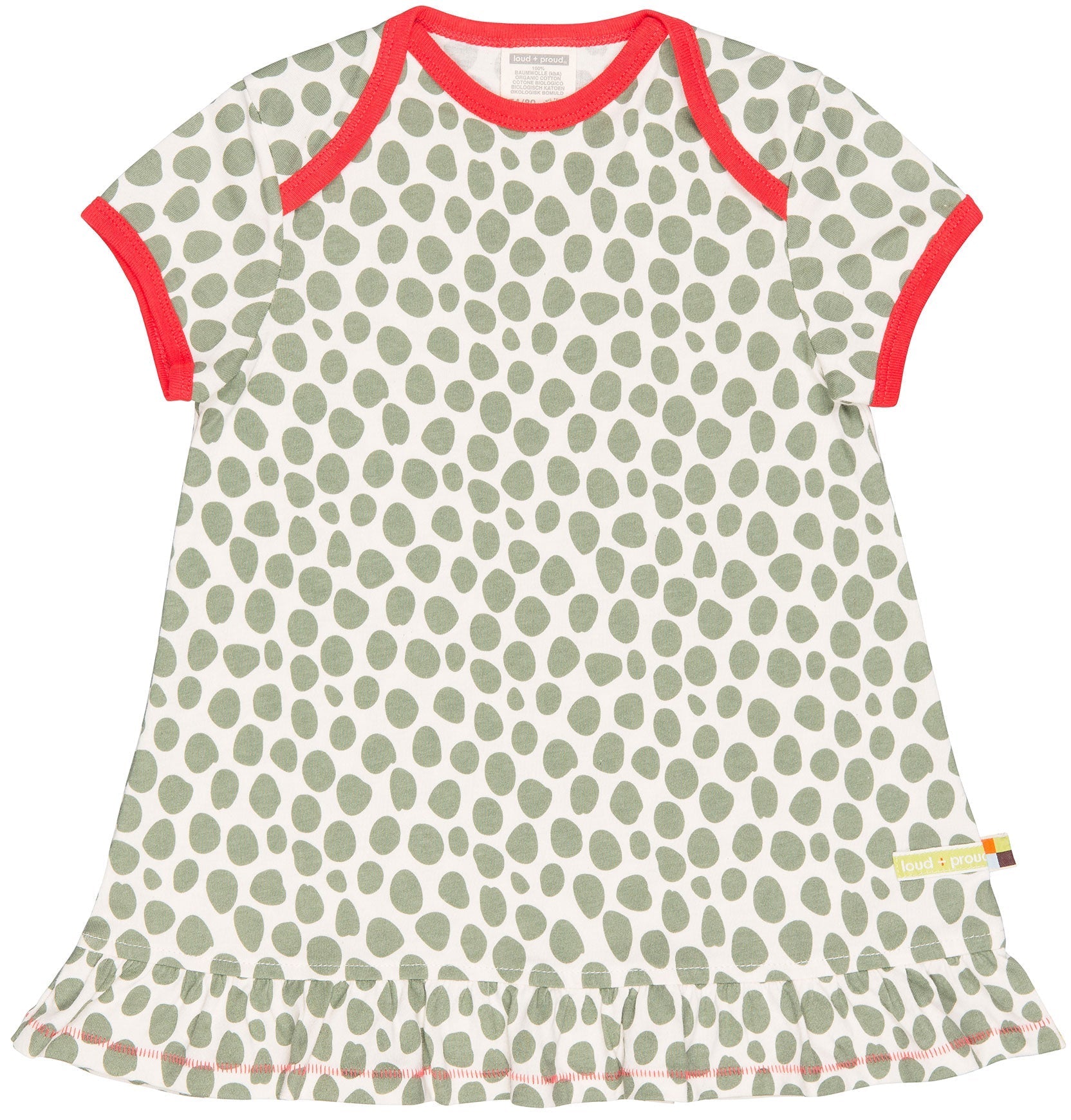 loud-proud-classics-kleid-druck-kleid-olive-98-104-jersey image 1