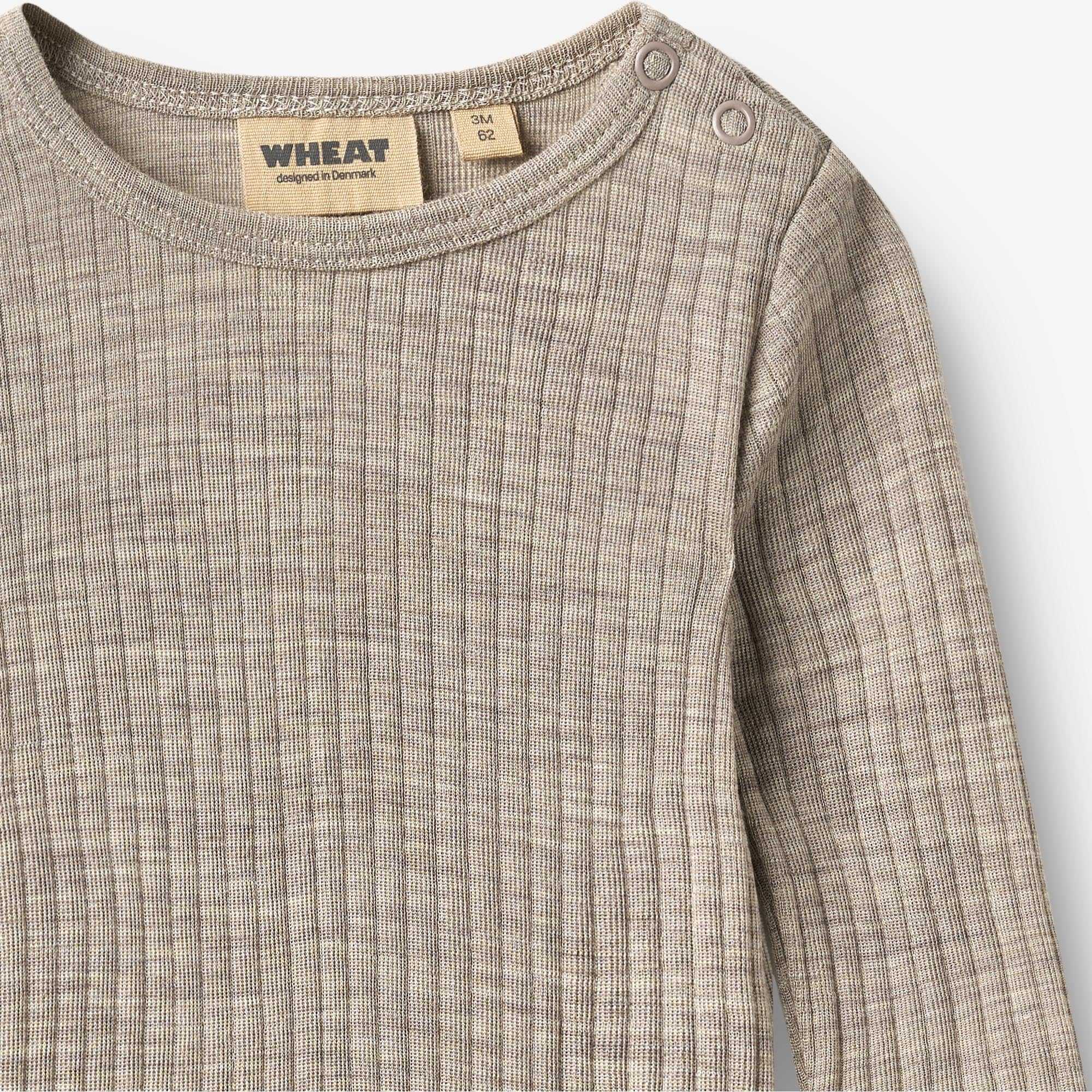 wheat-frankie-strampler-khaki-melange-wolle-seide-baby image 3
