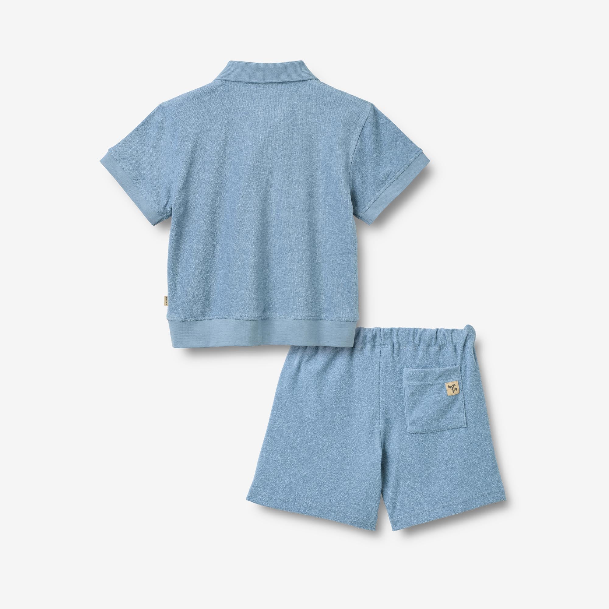 wheat-marlo-polo-set-faded-denim-shorts-bio image 2