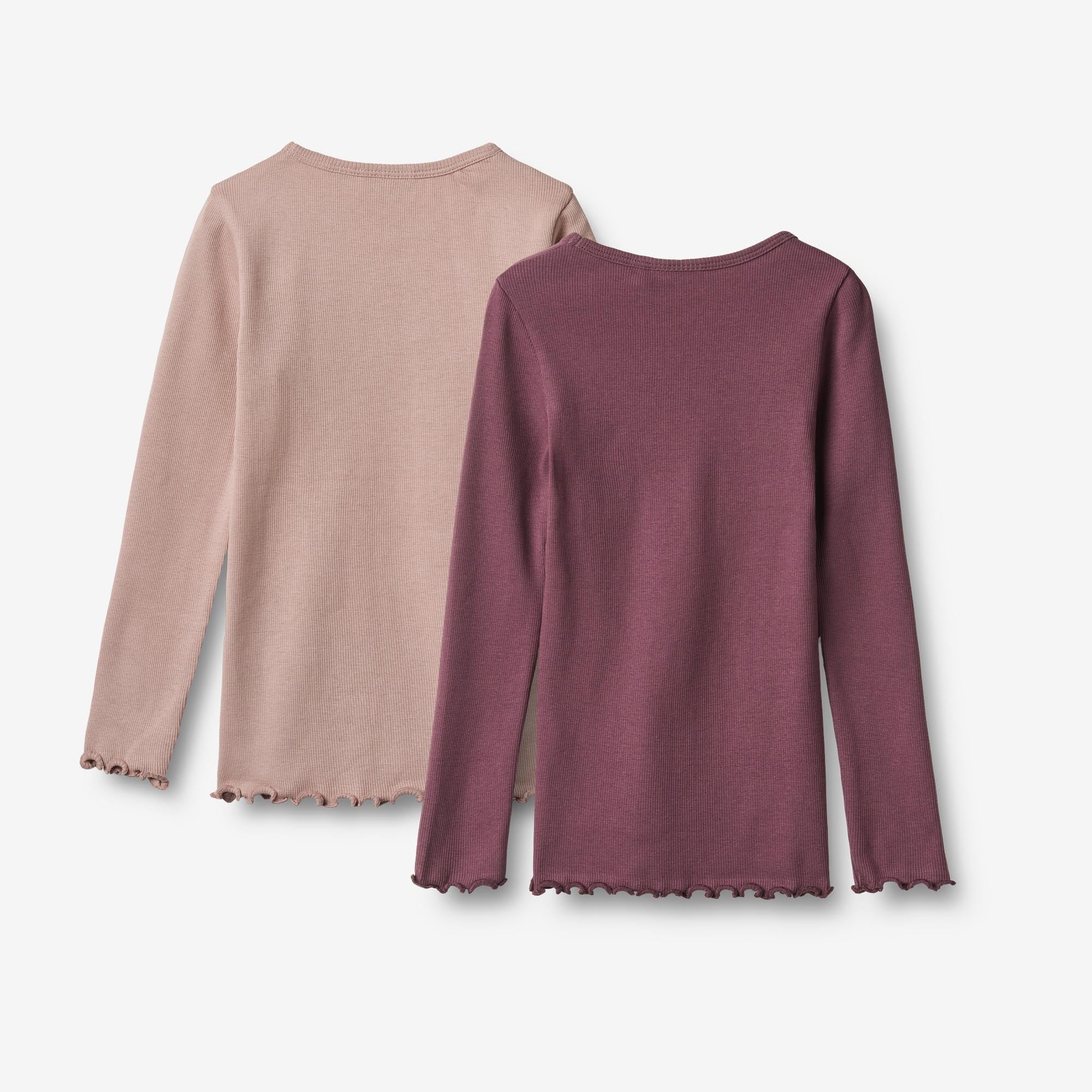 wheat-ida-langarmshirt-rippe-eggplant-2er-set-bio-baumwolle image 4