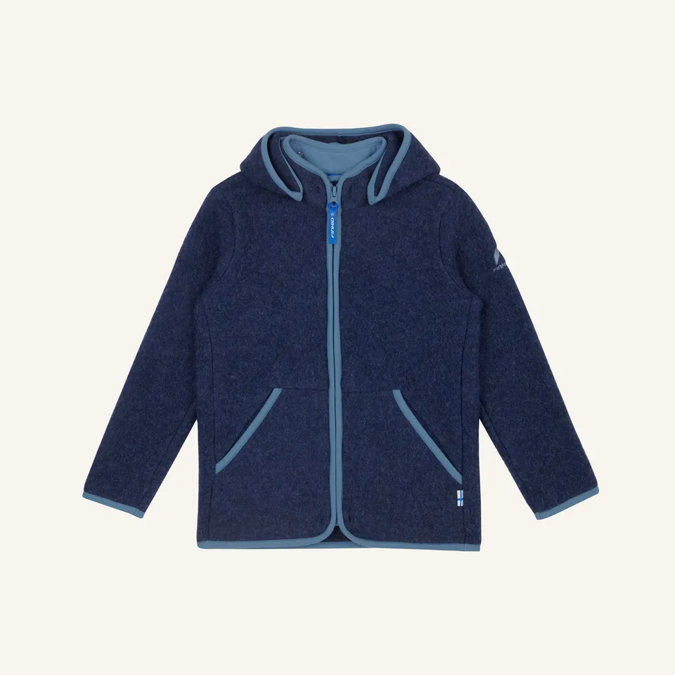 finkid-husky-luonto-wool-wollfleecejacke-navy-dove-110-120 image 1
