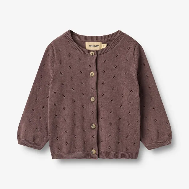 wheat-maia-strickjacke-plum-baby-bio-baumwolle image 1