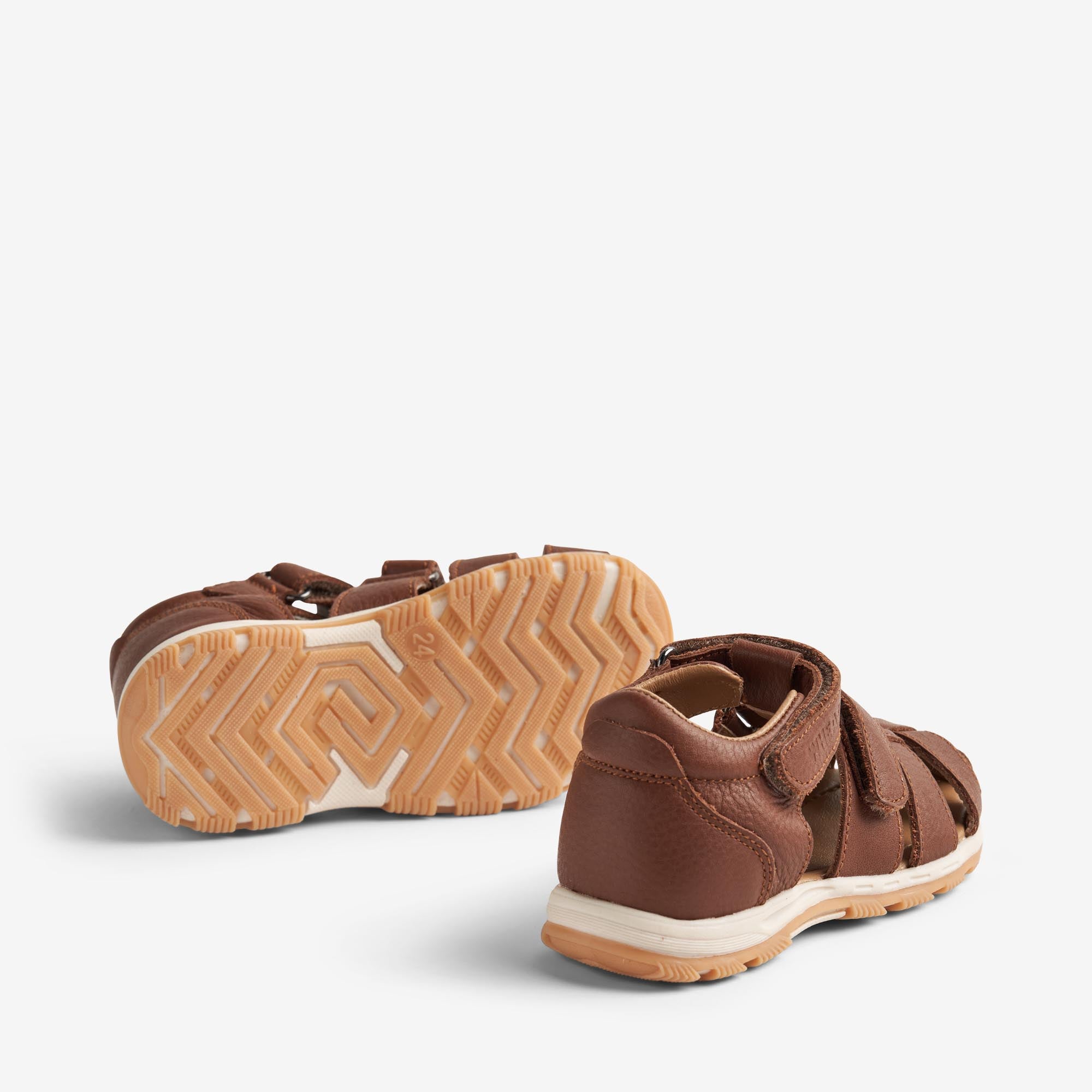 wheat-frei-s-sandale-cognac-leder-lauflernschuhe-klett image 2
