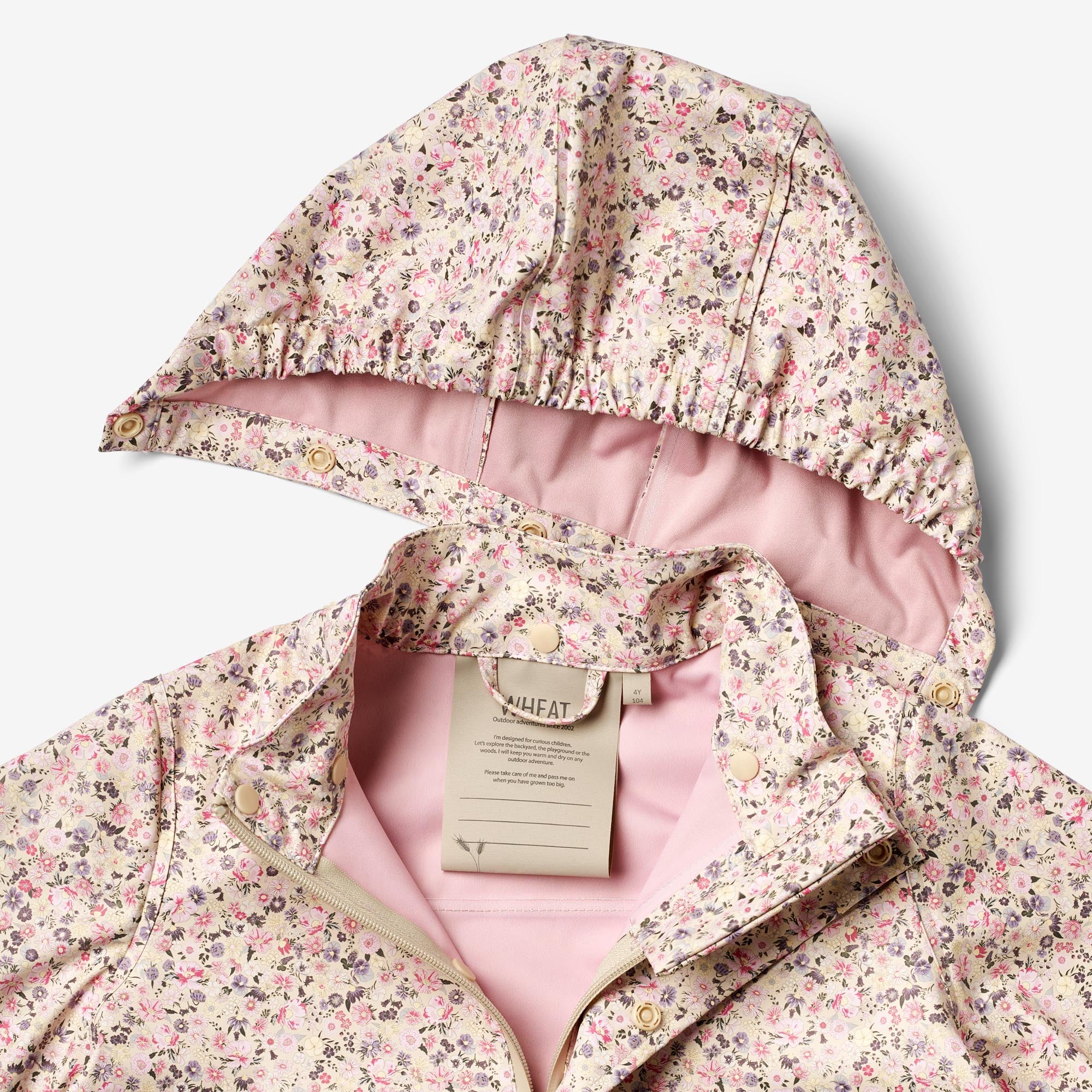 wheat-ollo-regenjacke-clam-multi-flowers-wasserdicht image 3