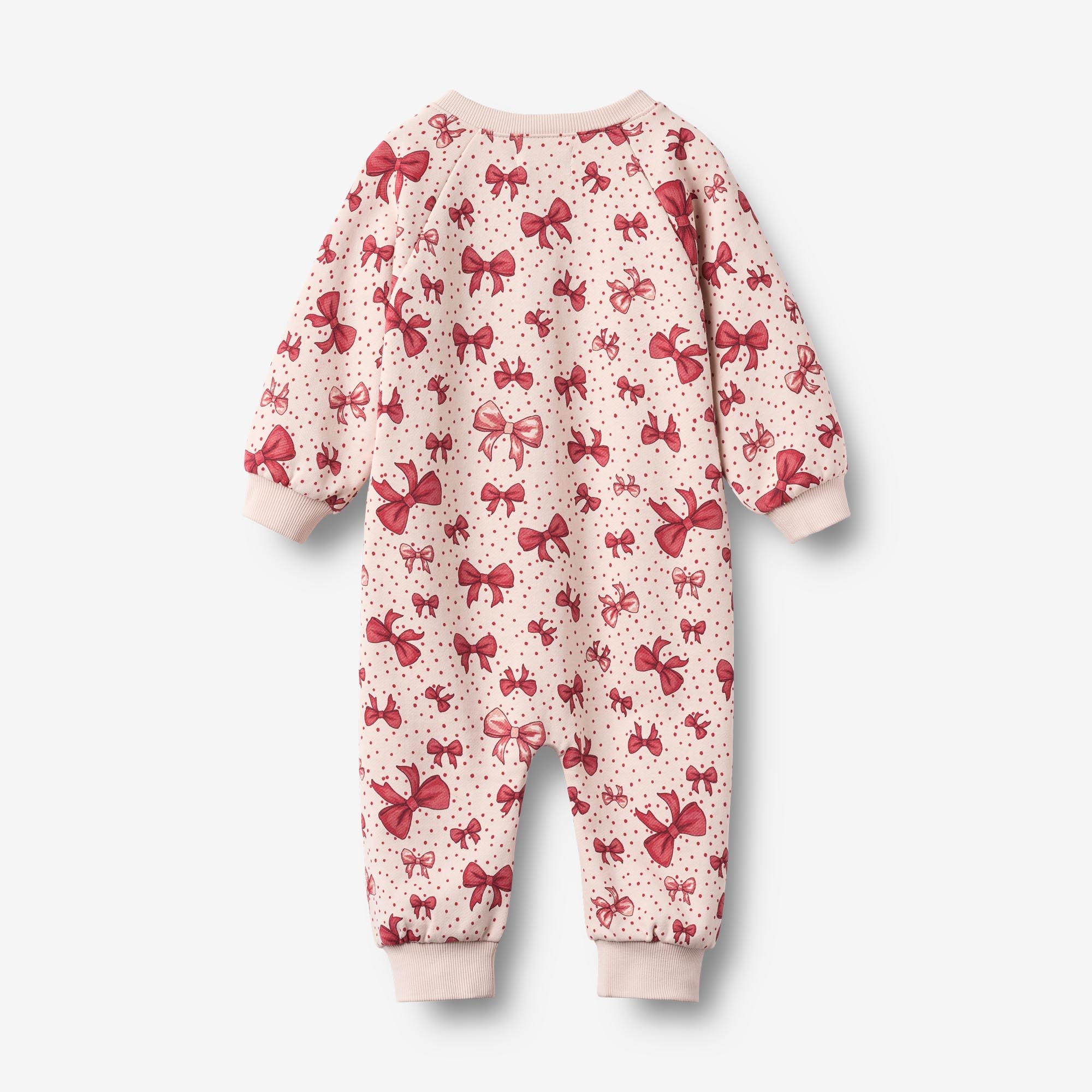 wheat-lilo-langarm-strampler-almond-peach-bows-bio image 2