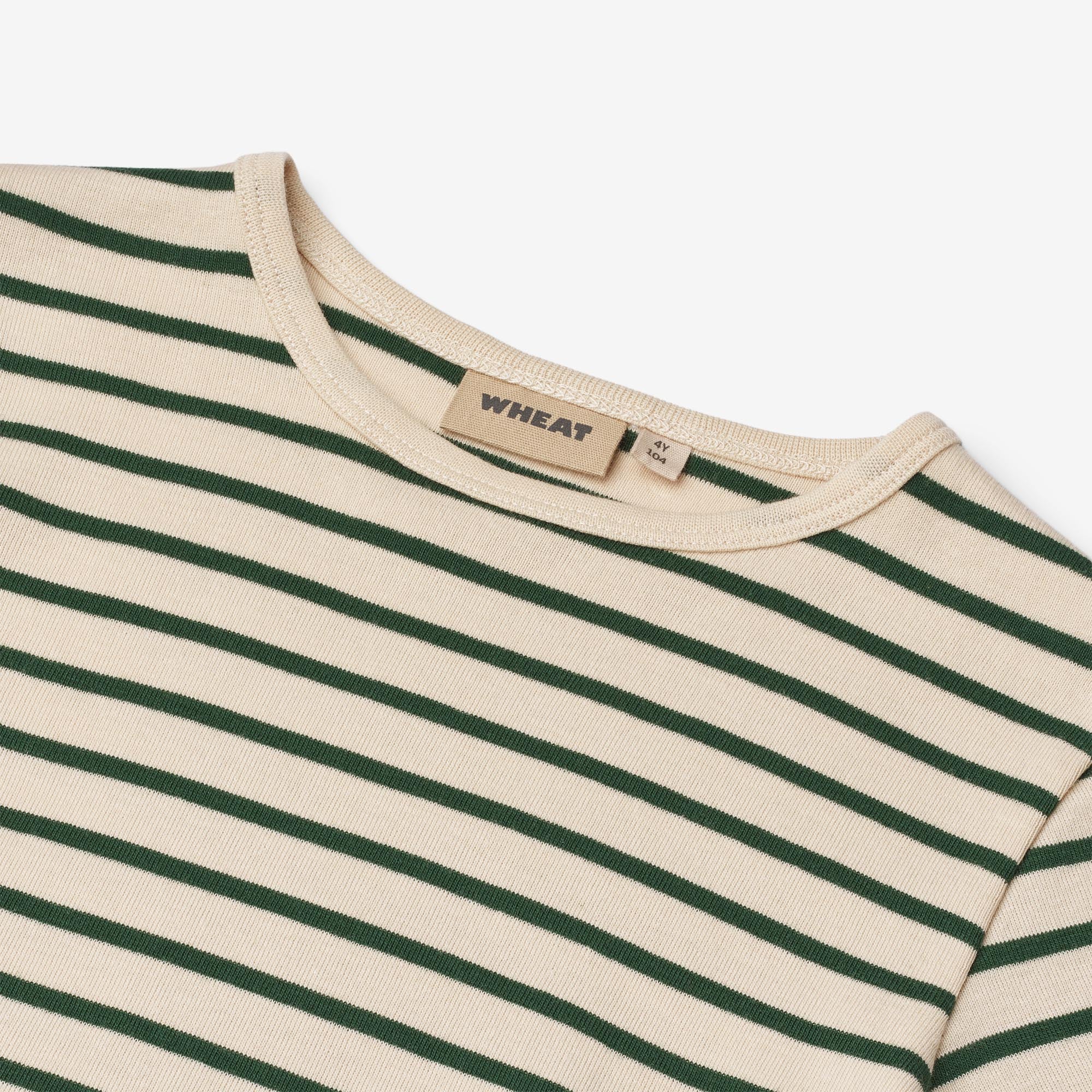 wheat-langarmshirt-stig-green-stripe-bio-shirt-gr-92-152 image 3