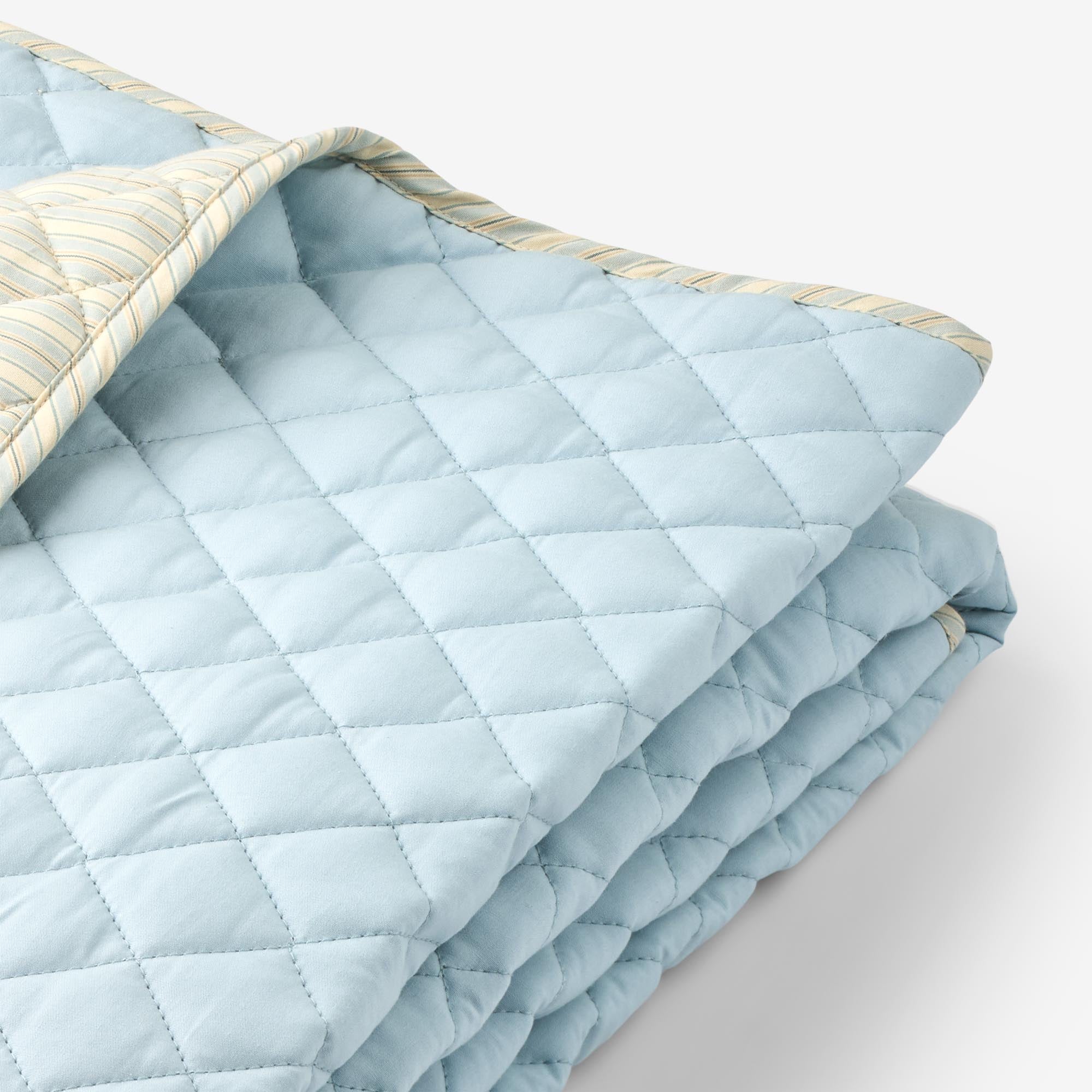 wheat-accessories-quilt-blanket-steppdecke-blue-ocean-stripe-bio-baumwolle image 4
