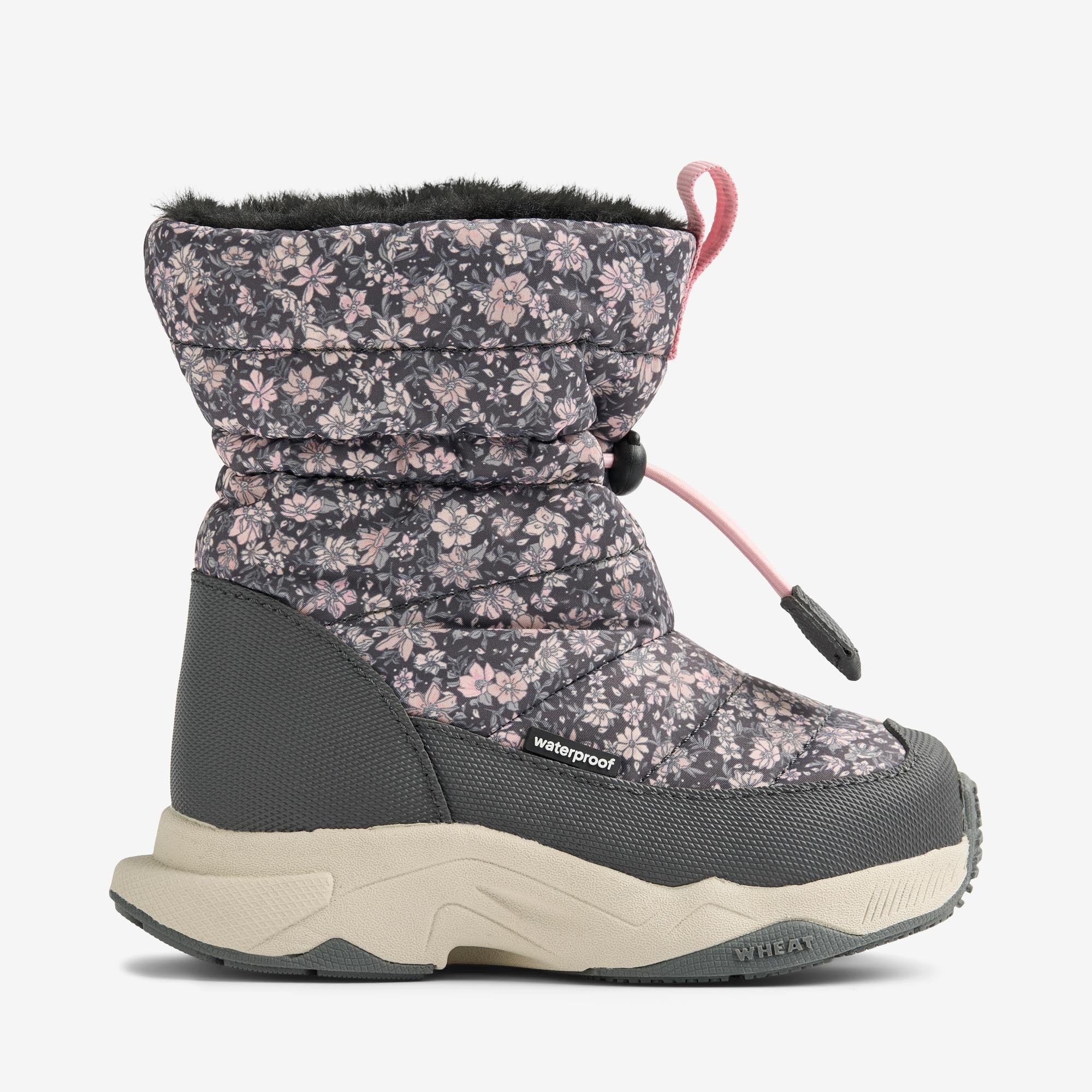 wheat-esme-winterstiefel-dark-charcoal-flowers-wollfutter image 3