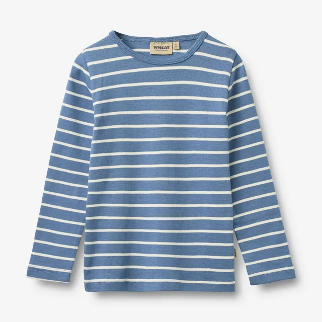 wheat-stig-langarmshirt-blue-stripe-bio-baumwolle-junge image 1