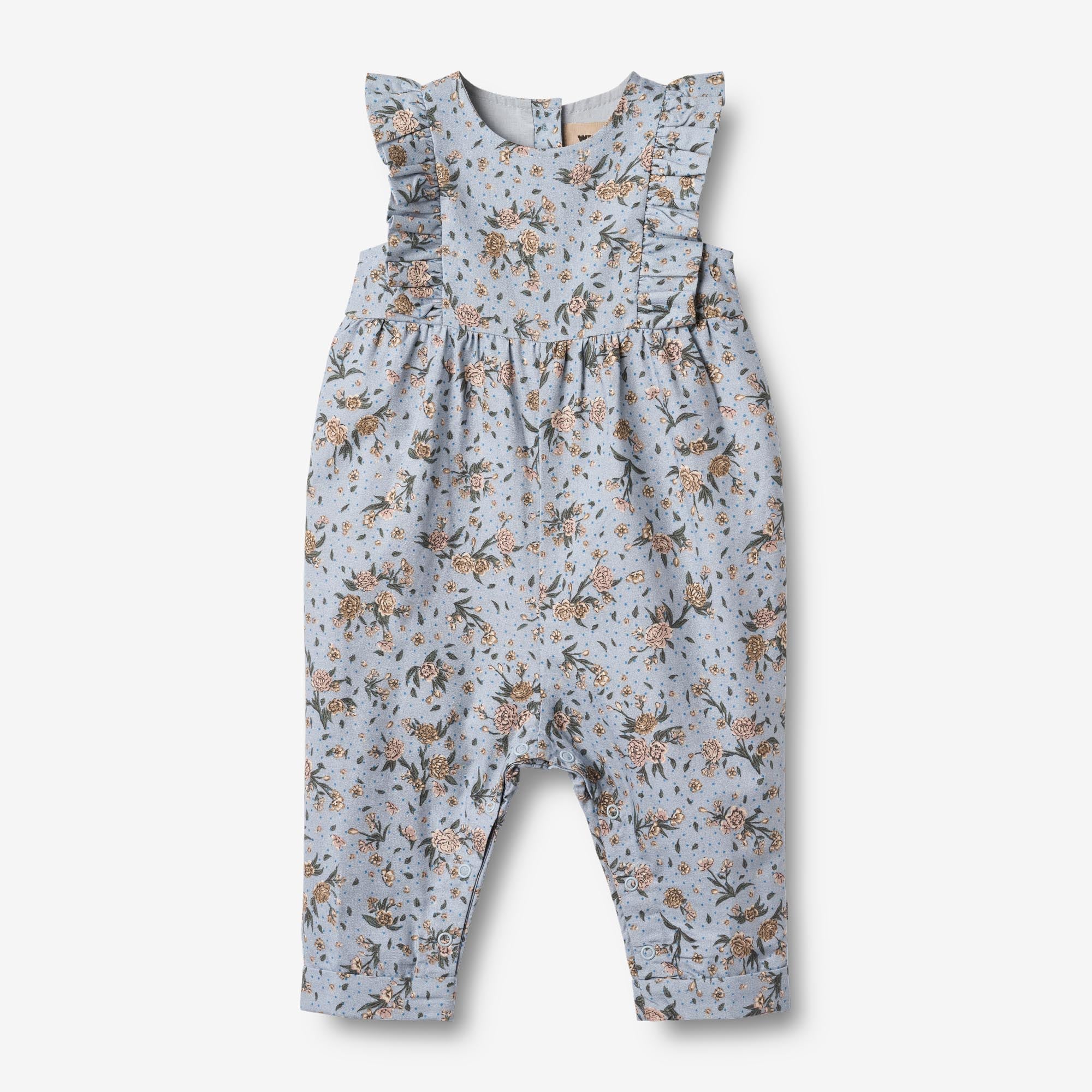 wheat-milia-soft-rain-flowers-strampler-baby-bio image 1