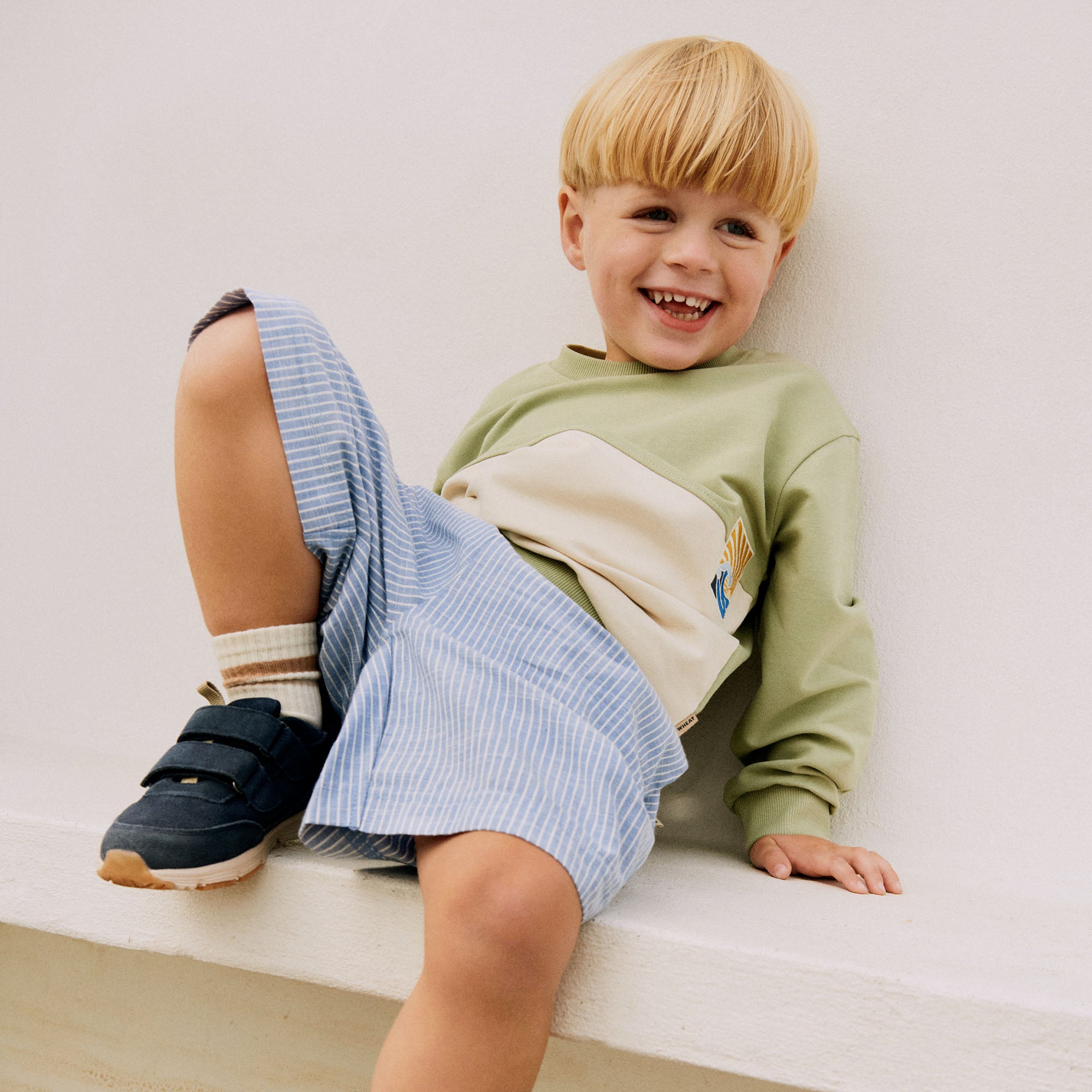 wheat-steff-sweatshirt-jungen-green-tea-bio image 2