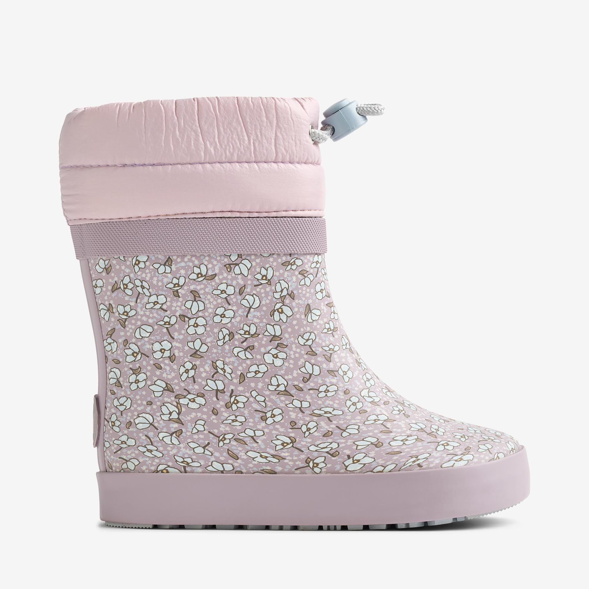 wheat-arden-thermo-barefoot-gummistiefel-lilac-blue-flowers image 3